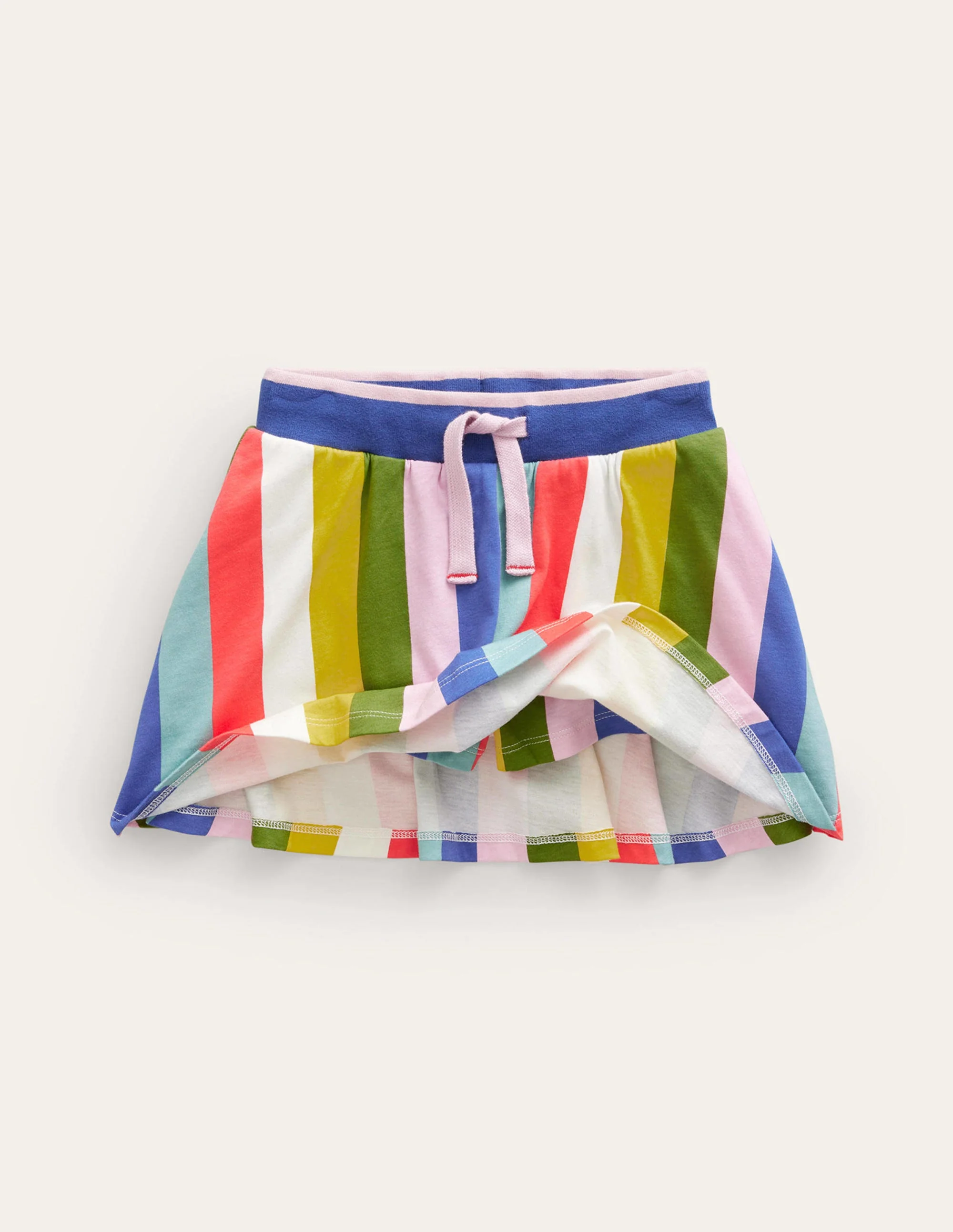 Gemusterter Jersey-Skort-Blitzblau/Bunt, Gestreift - Image 4