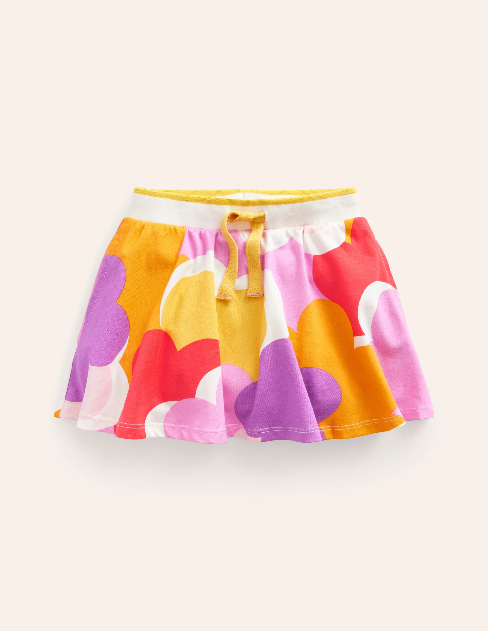 Gemusterter Jersey-Skort-Marmelade Gänseblümchen Wolke