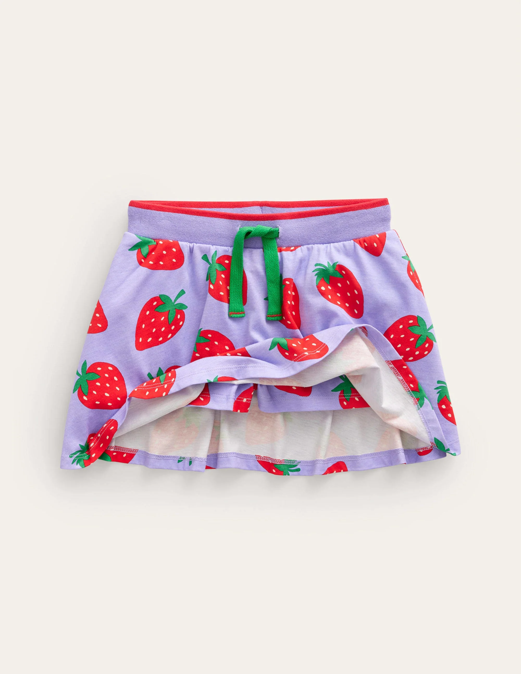 Gemusterter Jersey-Skort-Parma-Violett Erdbeeren - Image 4