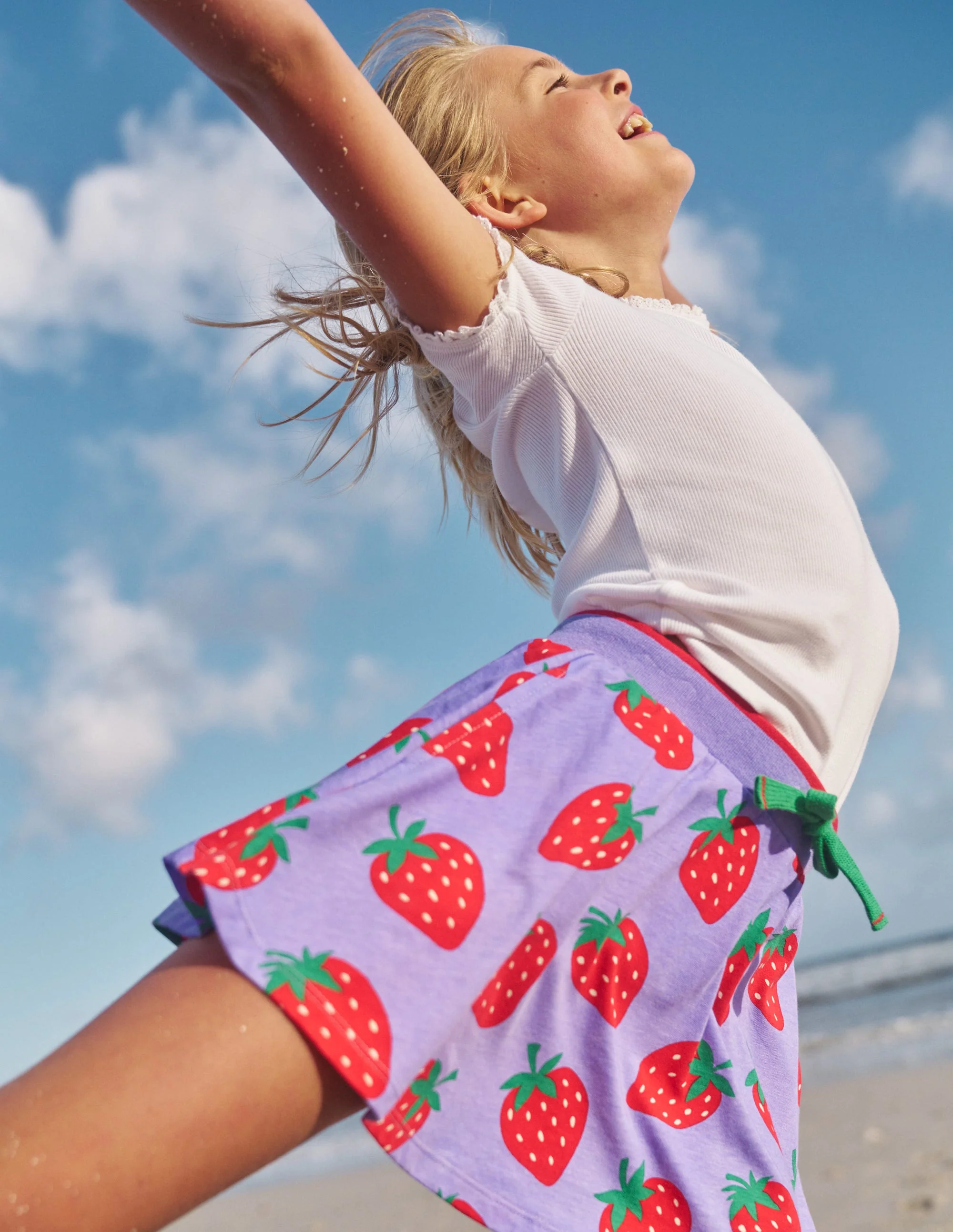 Gemusterter Jersey-Skort-Parma-Violett Erdbeeren - Image 5