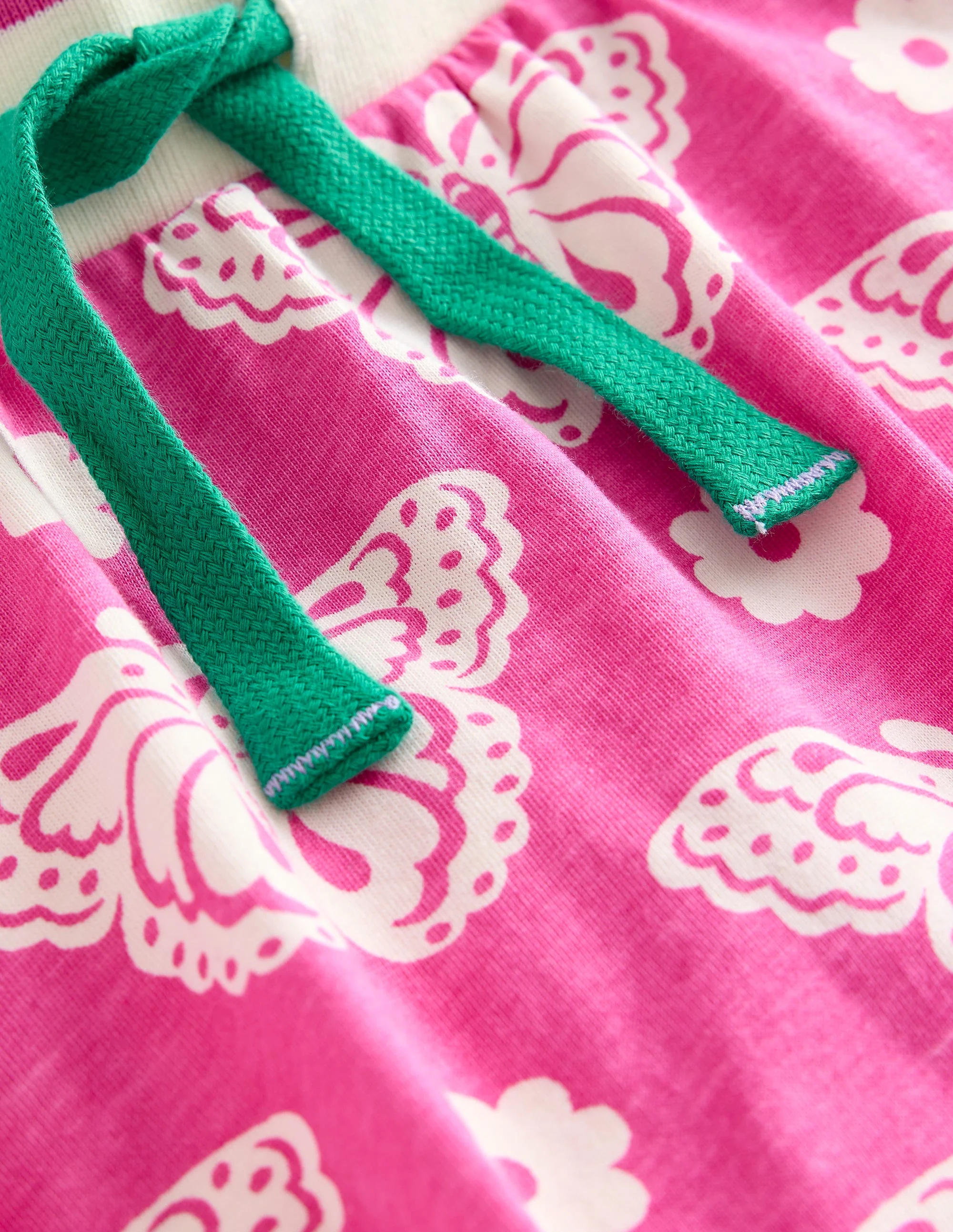 Gemusterter Jersey-Skort-Rosa Schmetterlingsmuster - Image 3