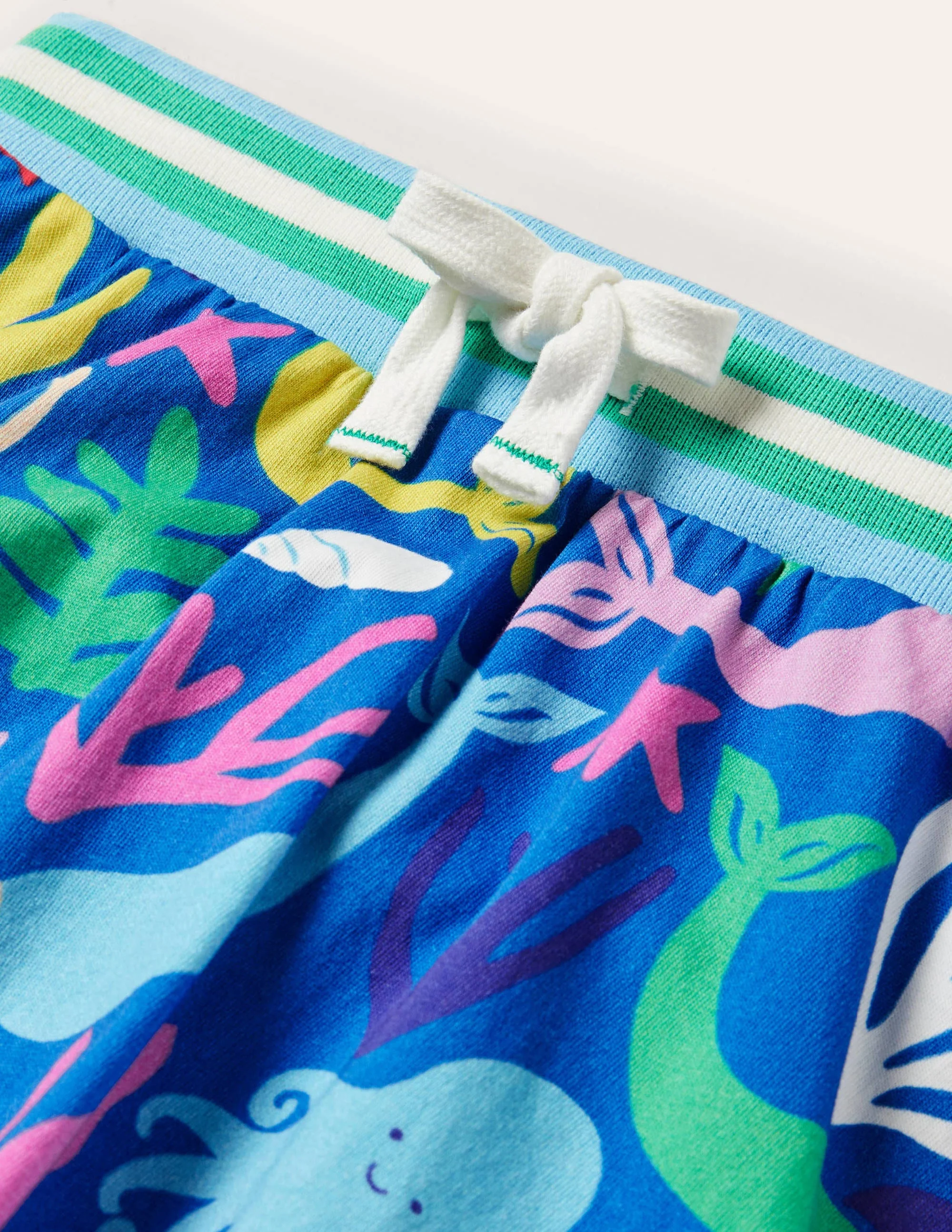 Gemusterter Jersey-Skort-Strahlendes Marineblau, Meerjungfrau - Image 3