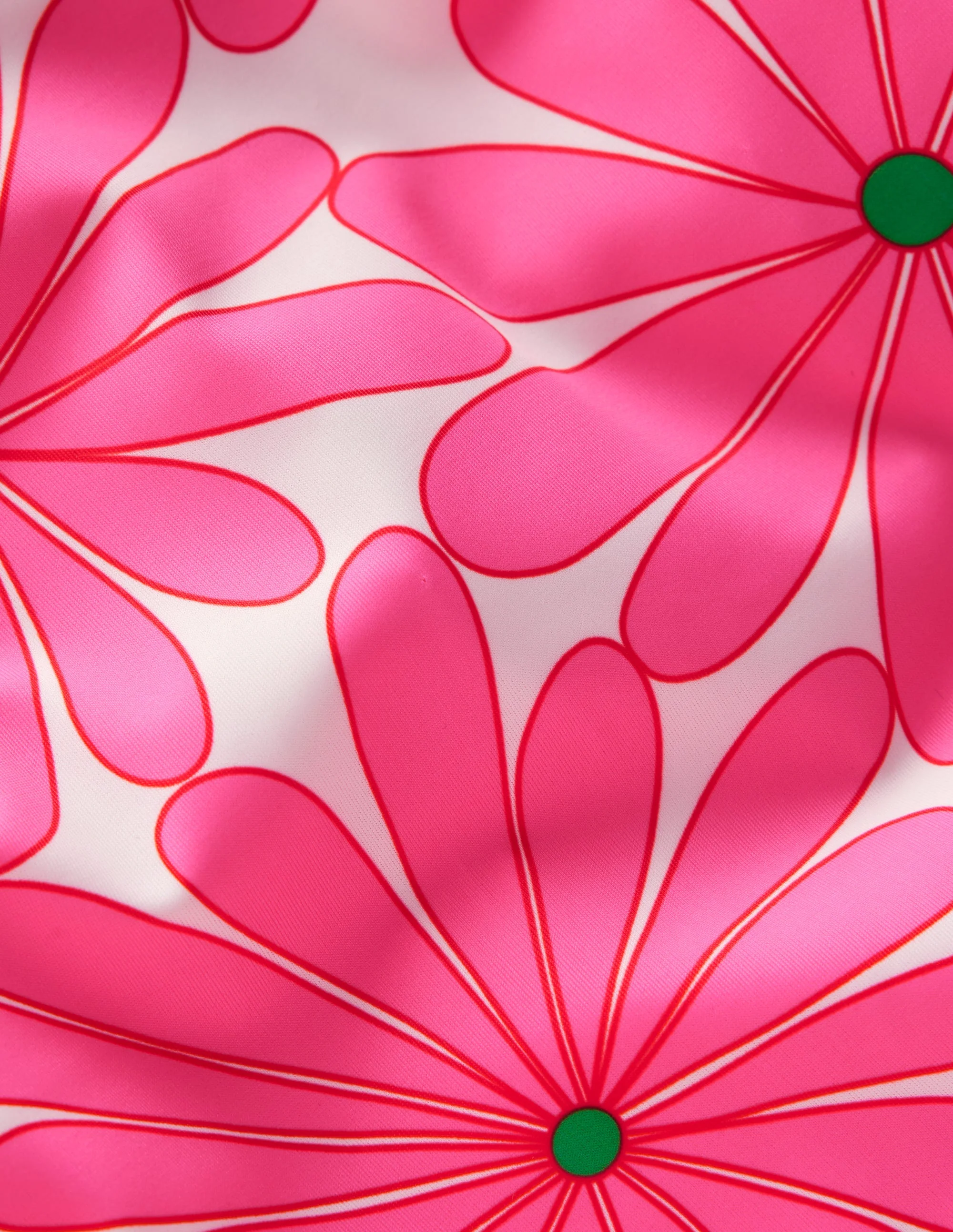Gemustertes Badeshirt mit Sonnenschutz-Festivalrosa Gänseblümchen - Image 3
