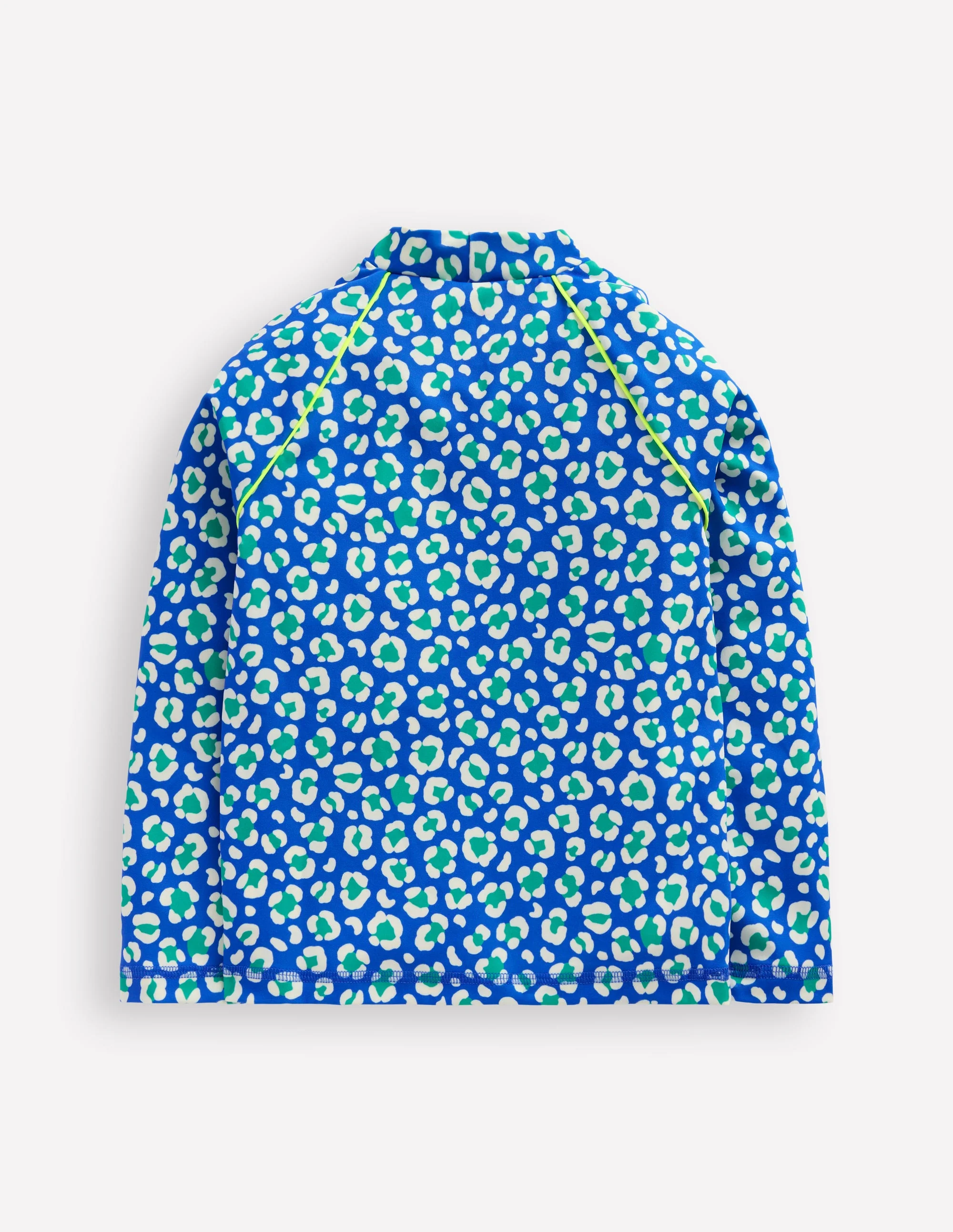 Gemustertes Badeshirt mit UV-Schutz-Aquamarin Leopard - Image 2