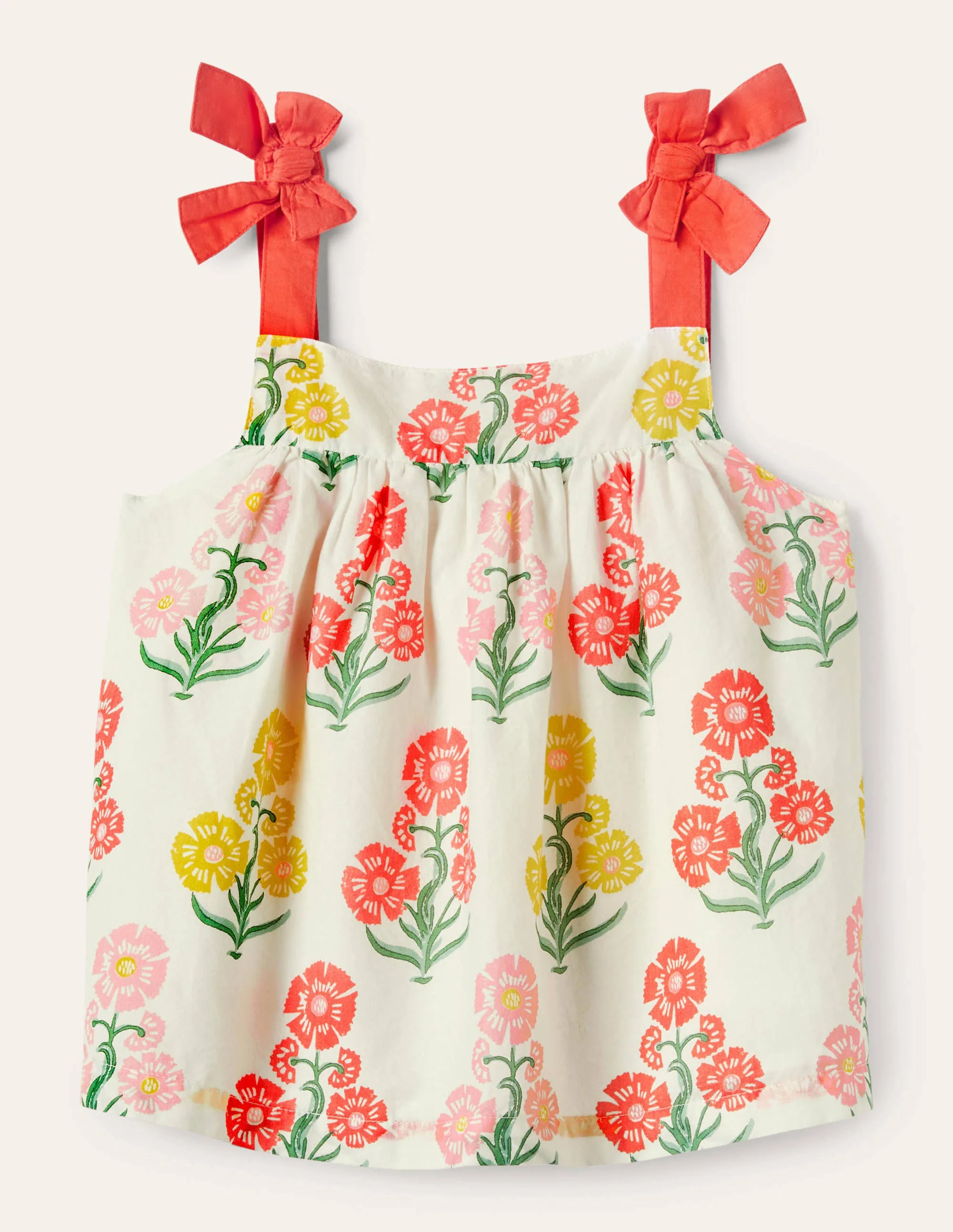 Gemustertes Oberteil mit Trägern zum Binden-Molly Mahon, Blumenmuster