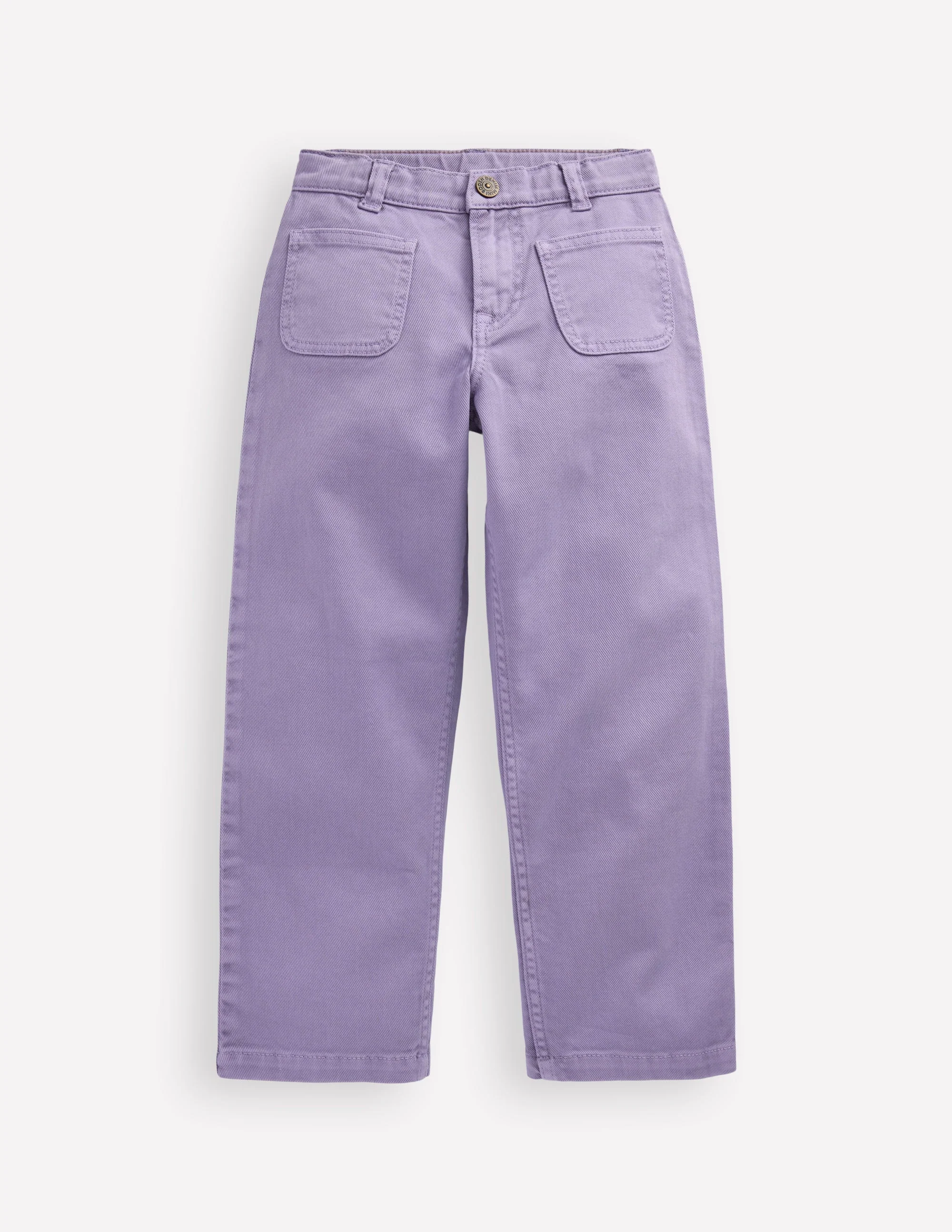 Gerade Jeans mit aufgesetzten Taschen-Parma-Violett Purpur