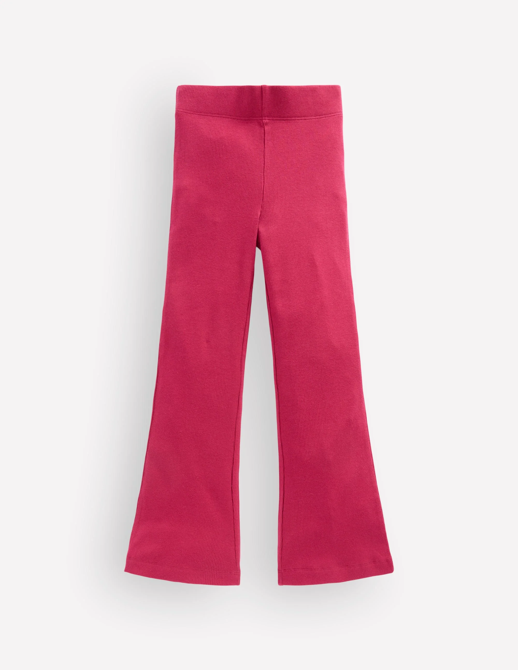Gerippte, ausgestellte Leggings-Rot Knospen