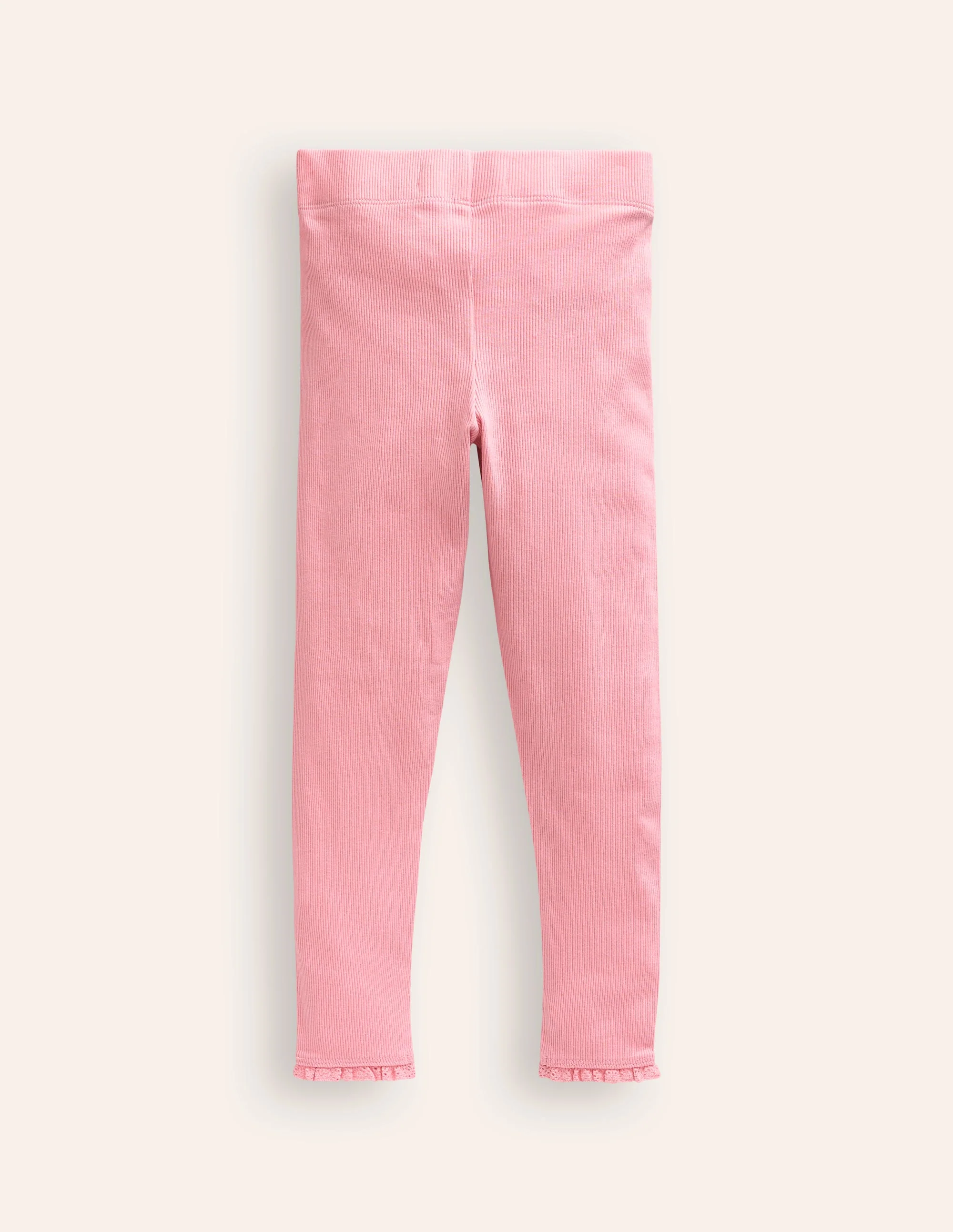 Gerippte Baumwoll-Leggings-Almond Sparkle - Image 2