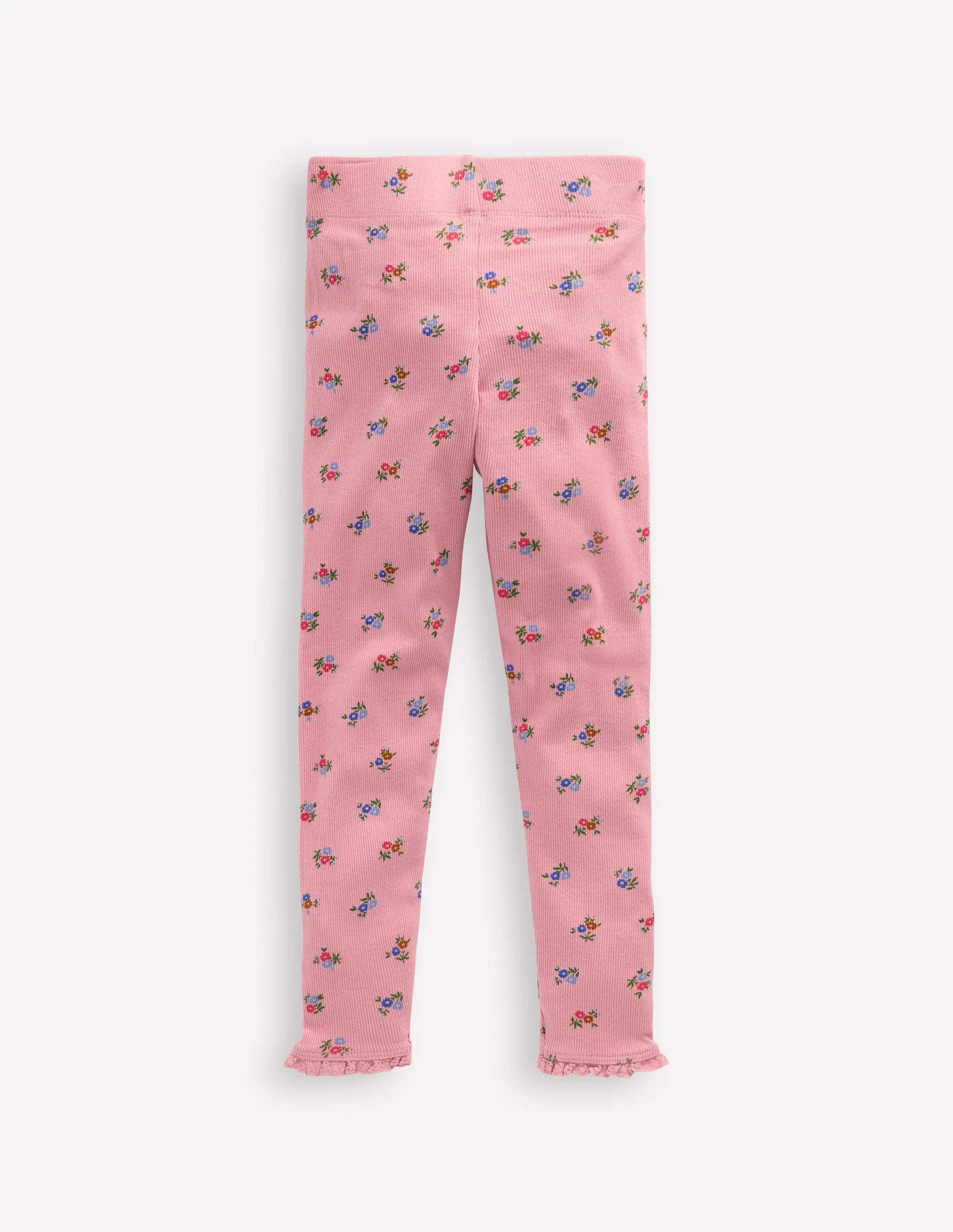 Gerippte Leggings-Kreiderosa Gänseblümchen - Image 2