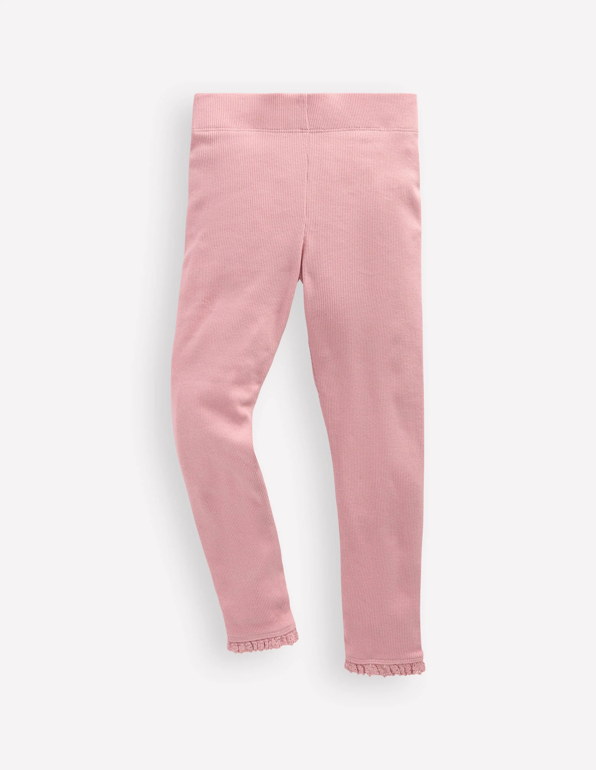 Gerippte Leggings-Vintage-Rosa