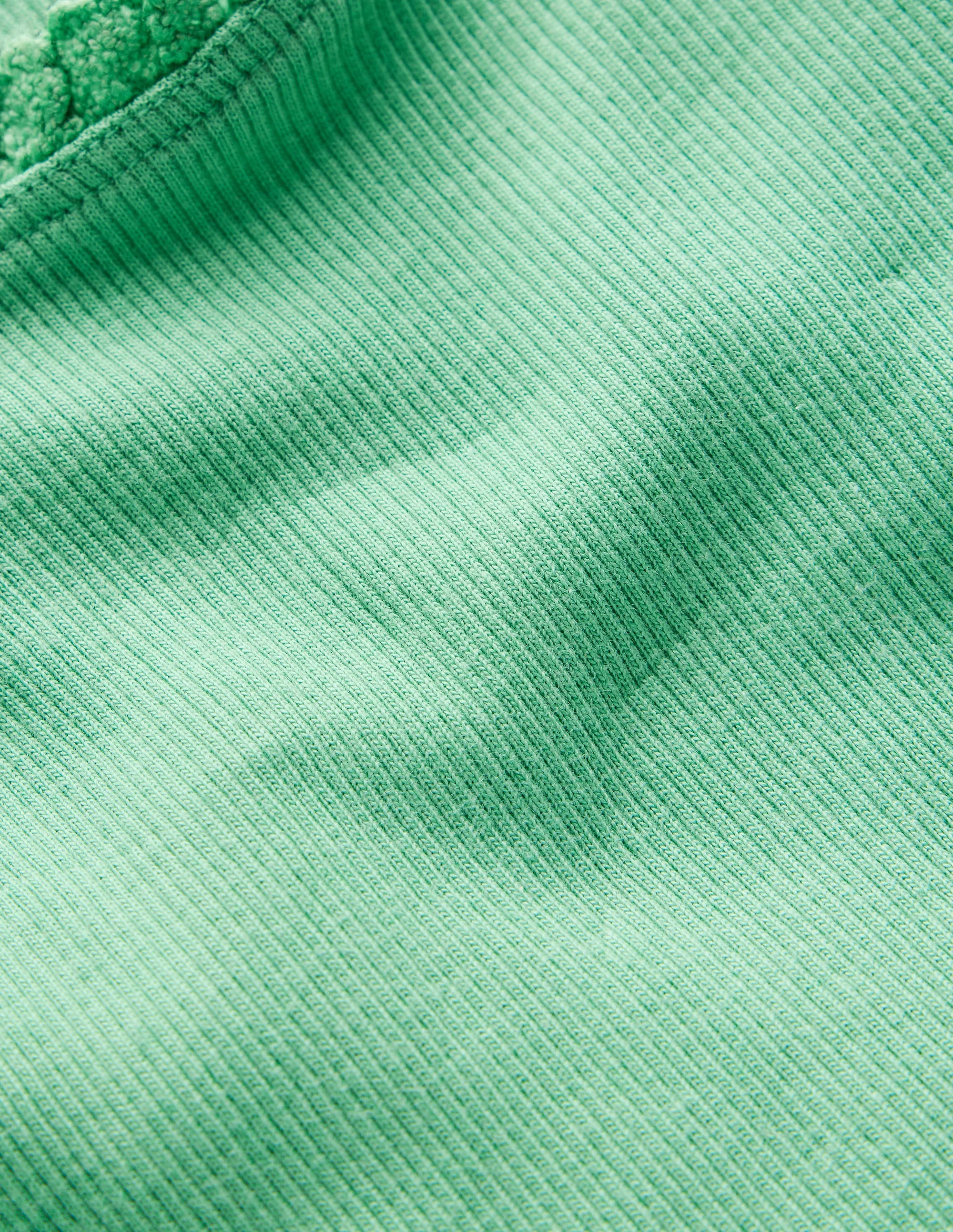 Geripptes Kurzarm-T-Shirt-Aloe Grün - Image 3