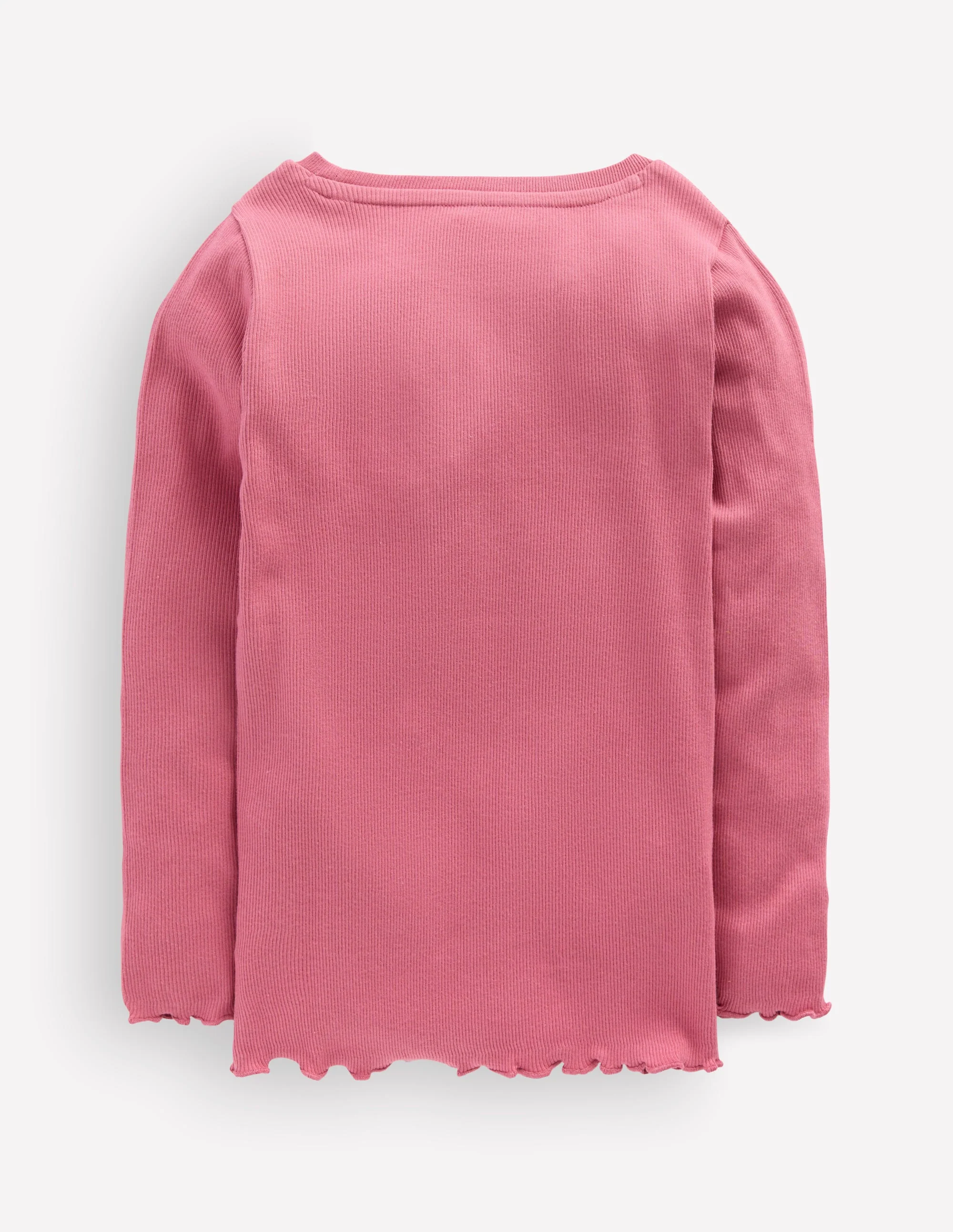 Geripptes Langarmshirt-Rosa Heide - Image 2