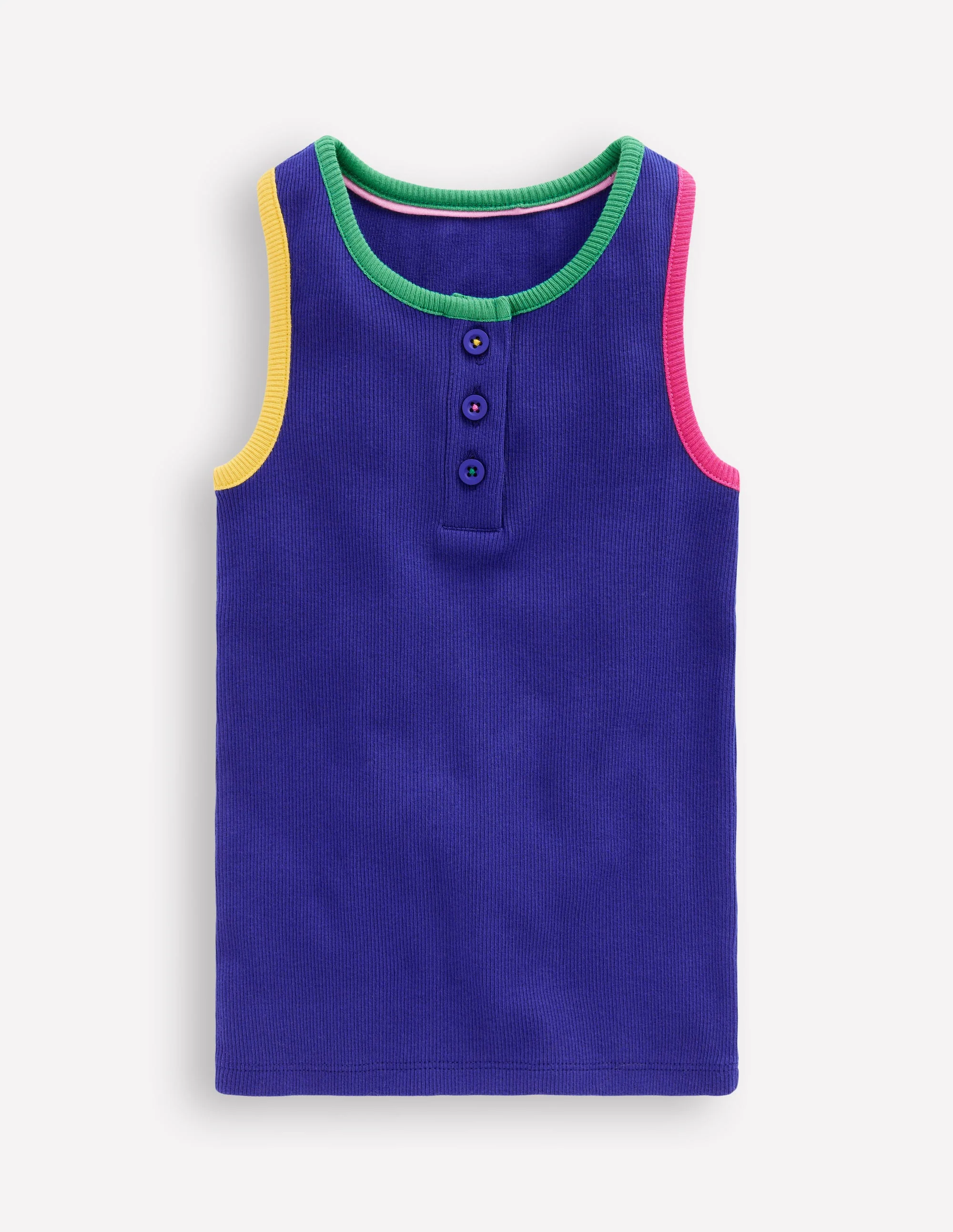 Geripptes Racerback-Top-Black - Image 2