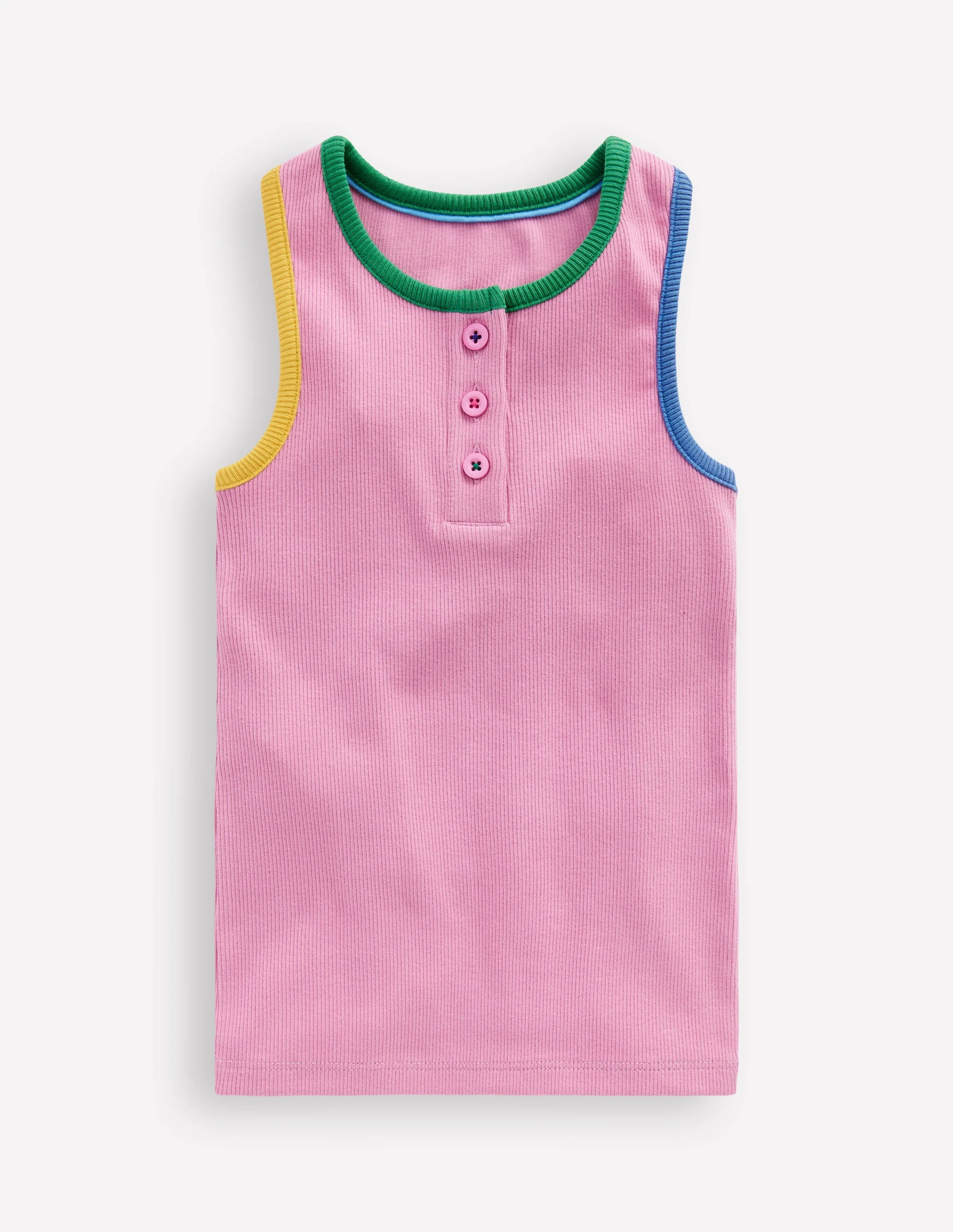 Geripptes Racerback-Top-Vintage-Mauve