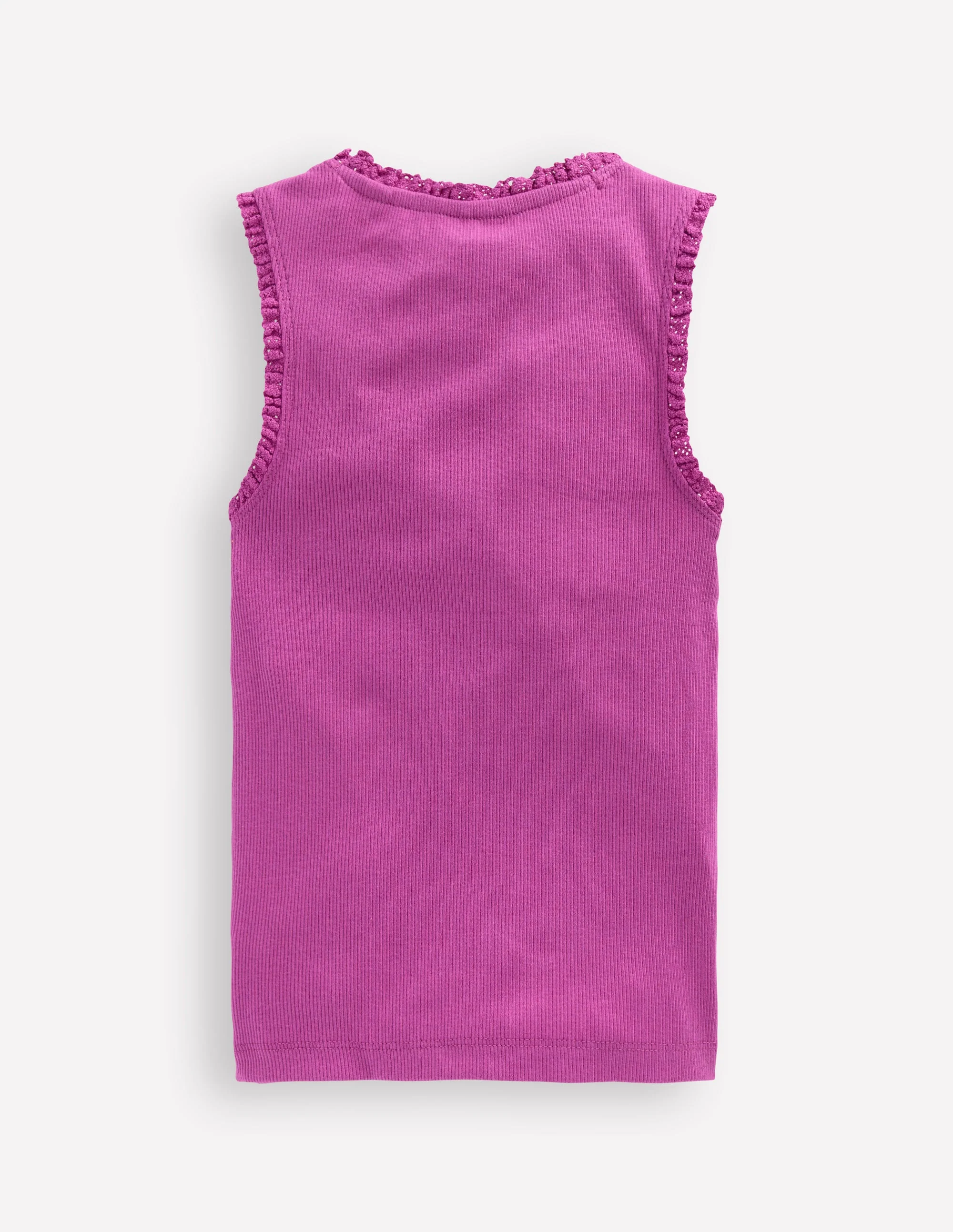Geripptes Top mit Spitzenbesatz-Multi Lace - Image 2