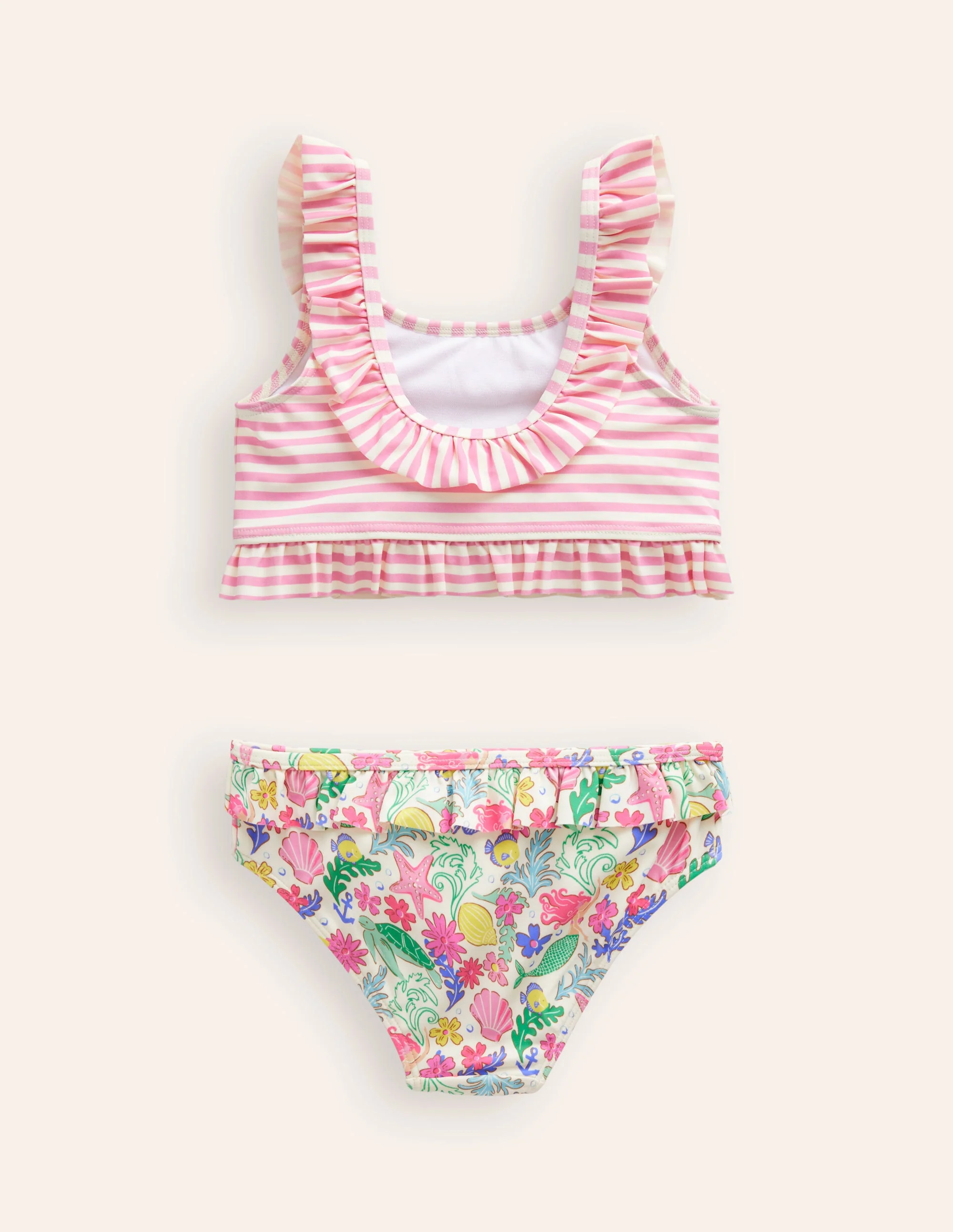 Gerüschter Kuddelmuddel-Bikini-Bunt Meerjungfrau - Image 2