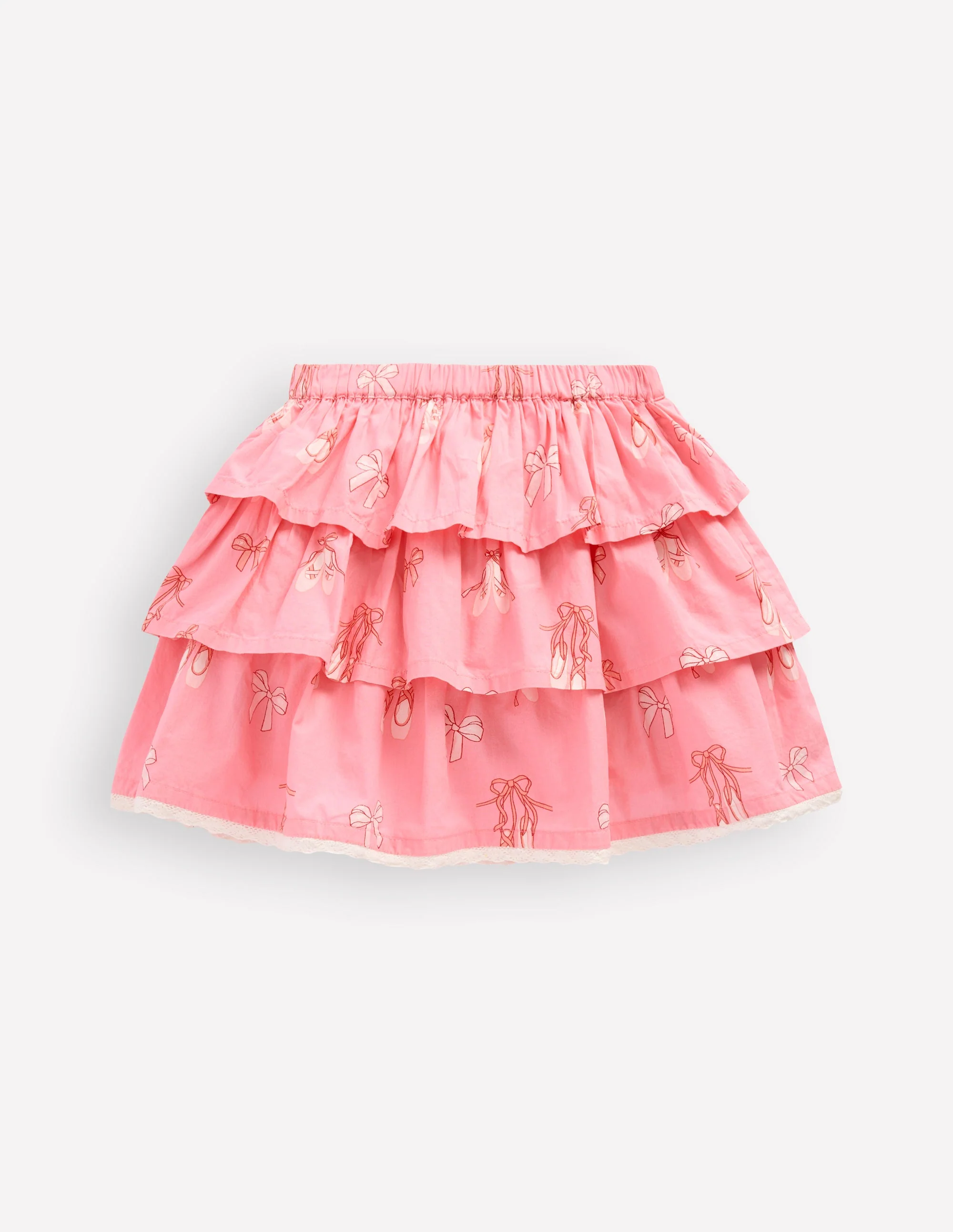 Gerüschter Stufenrock-Pastellrosa Ballettschuhe - Image 2