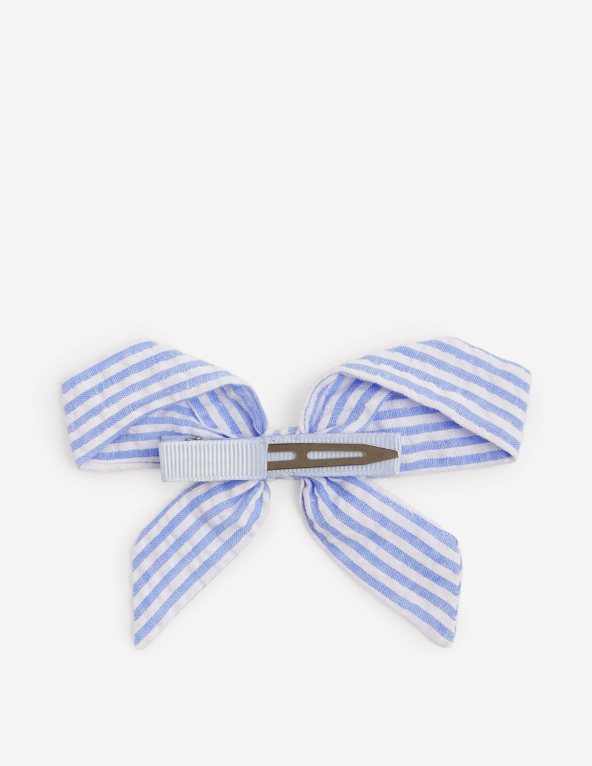 Gestreifte Haarschleife-Blau, Feine Streifen - Image 2