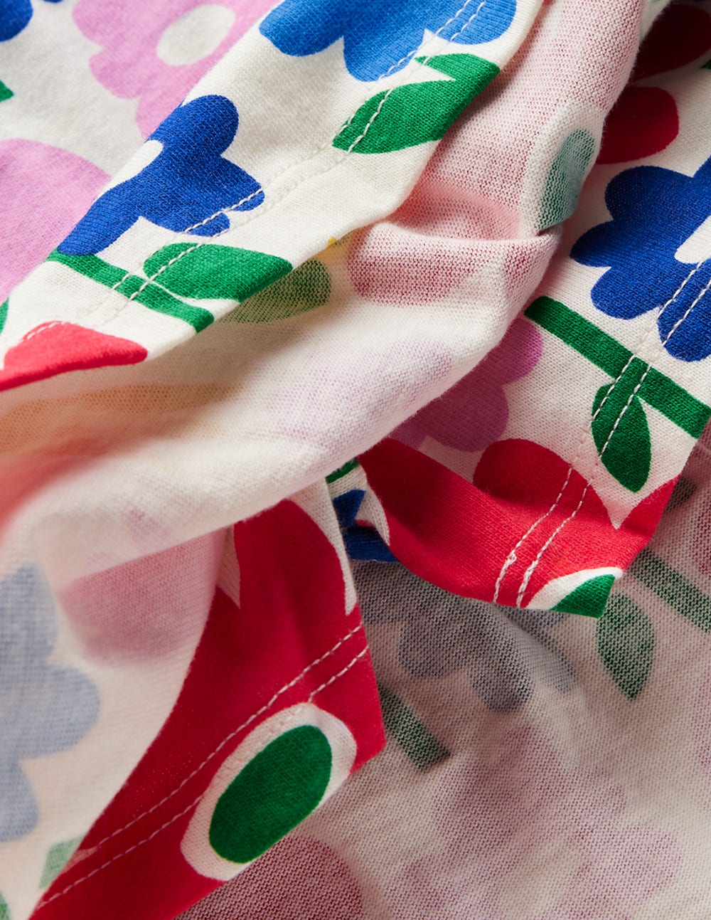 Gestufter Jersey-Skort-Bunt Pop-Blume - Image 3