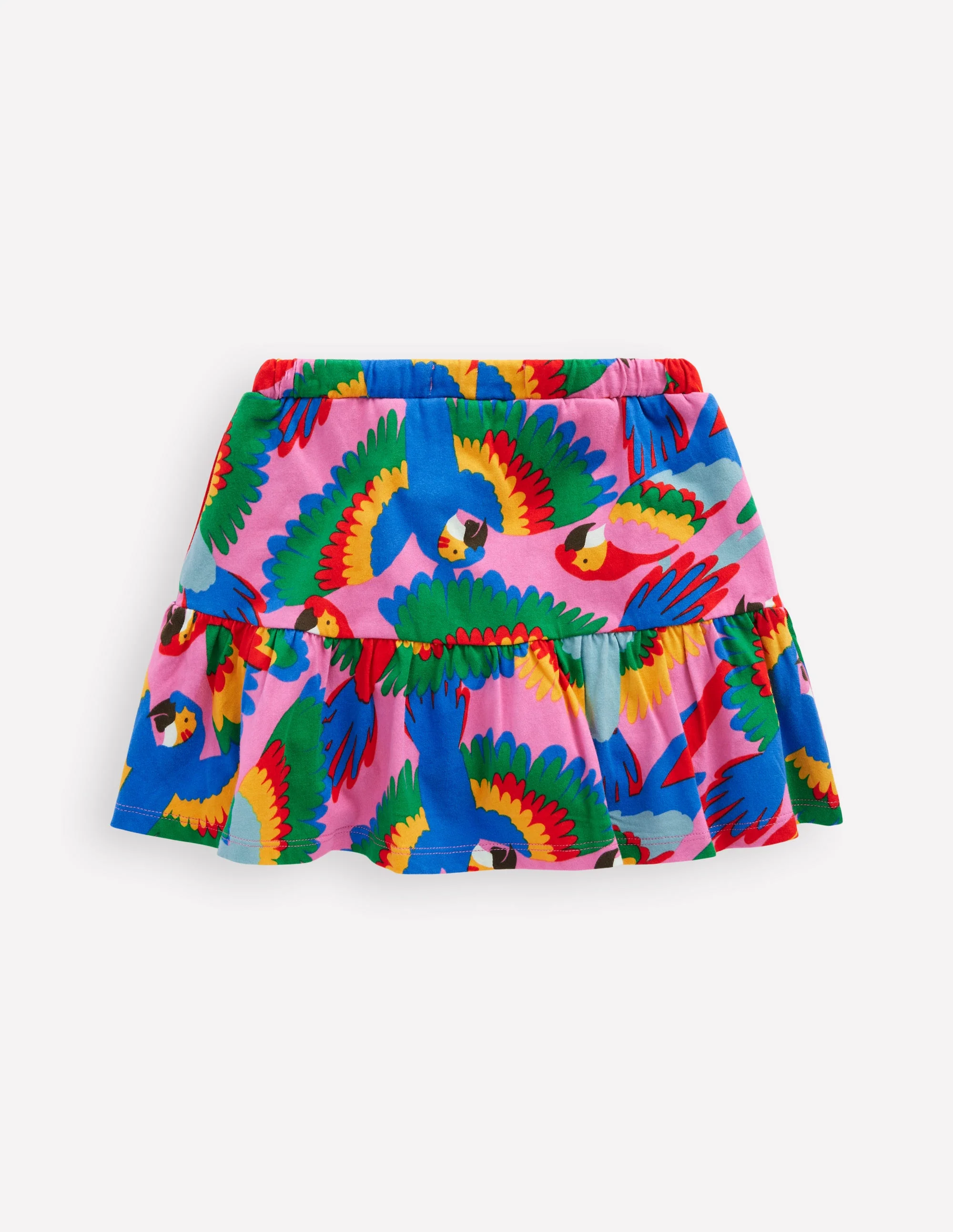 Gestufter Jersey-Skort-Bunt Regenbogen Papagei - Image 2
