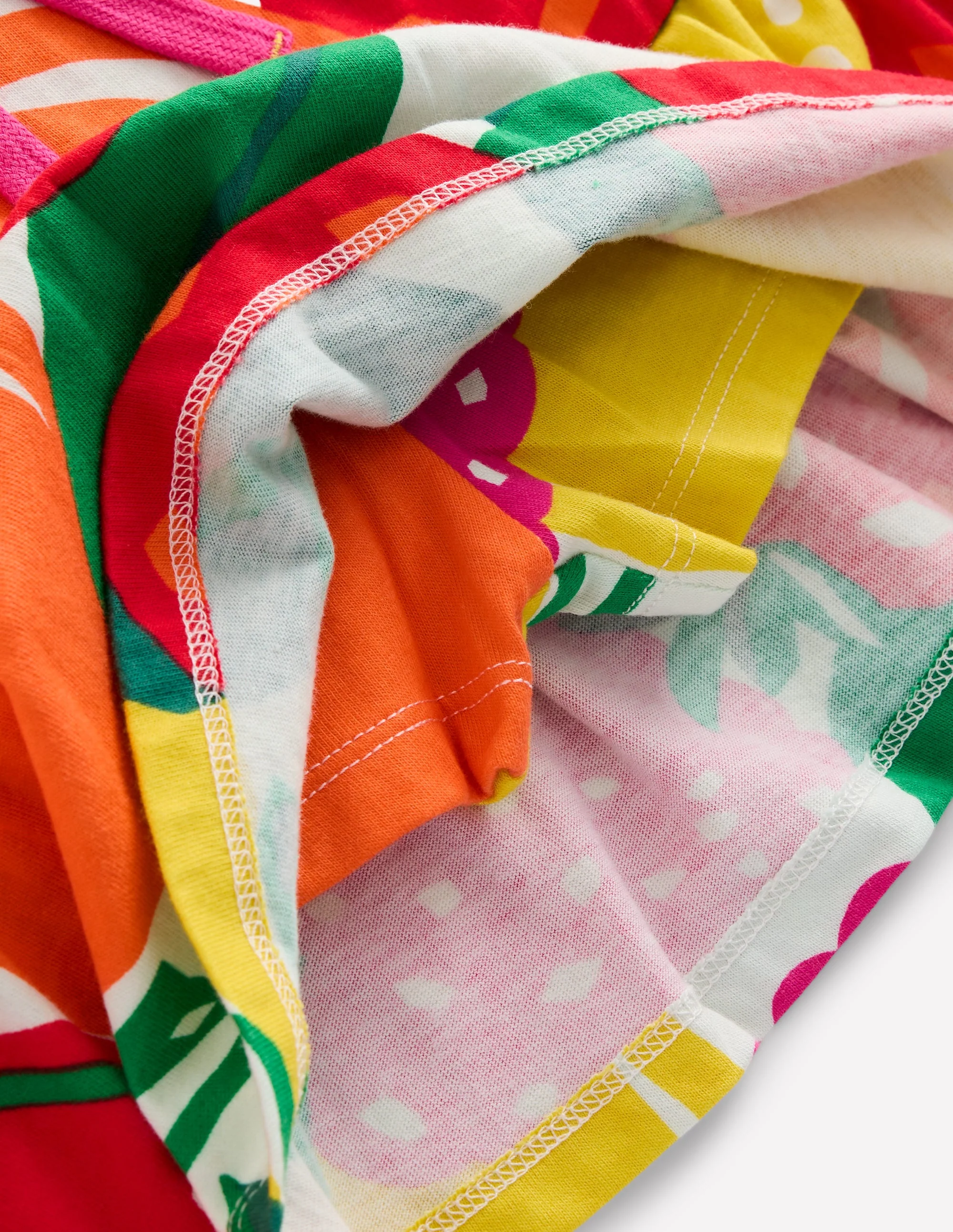 Gestufter Jersey-Skort-Bunt Riesenfrüchte - Image 3