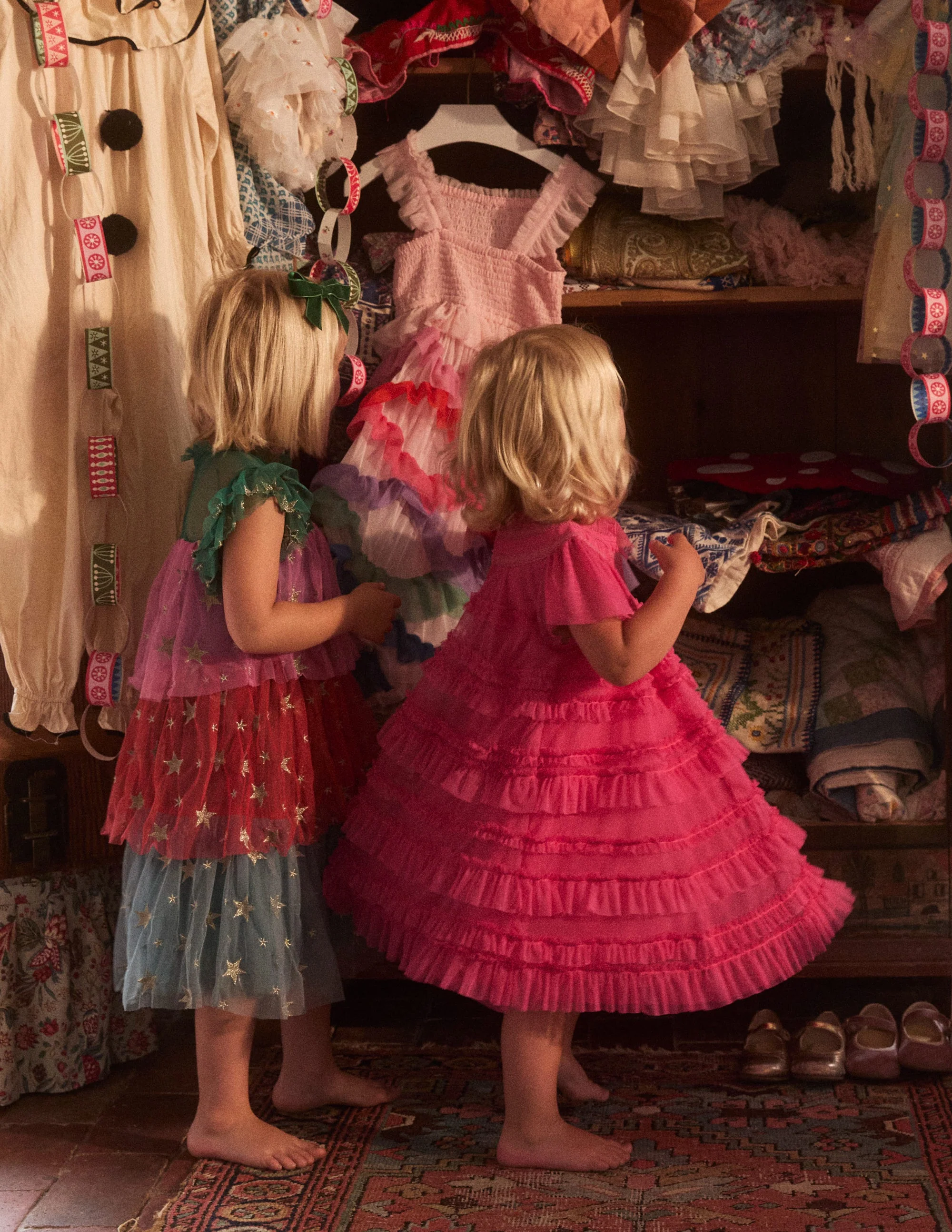 Gestuftes Tüllkleid-Bunt mit Sternen - Image 4
