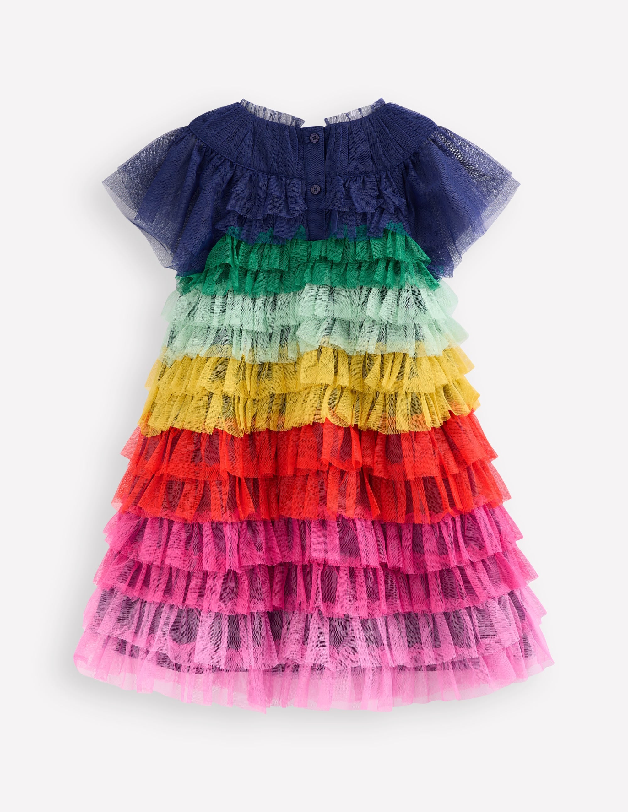 Gestuftes Tüllkleid-Bunt, Regenbogenfarben - Image 2