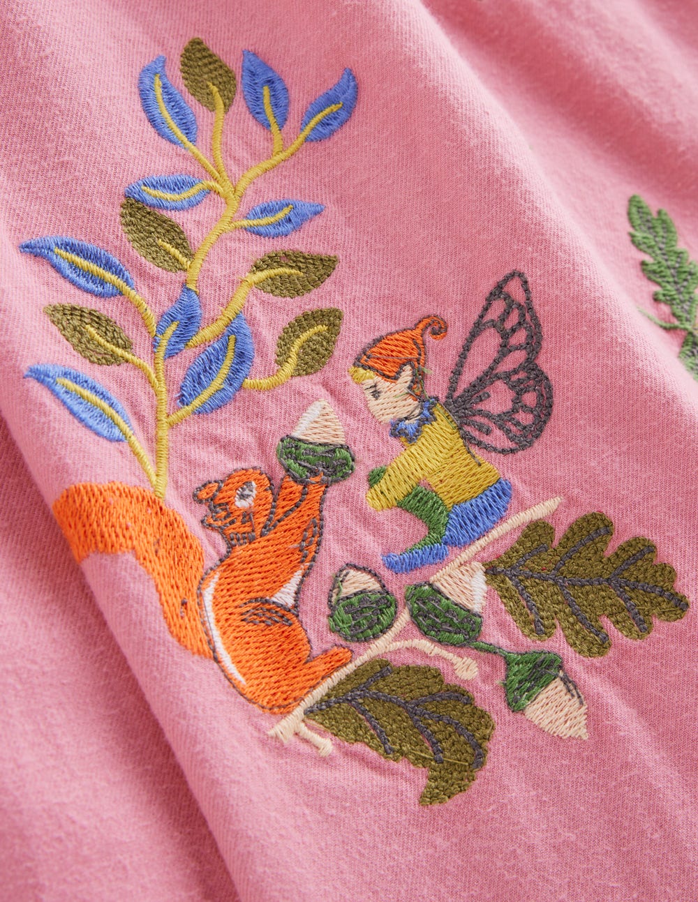 Gewebtes Kleid mit Spitzenbesatz-Zuckerwattenrosa Feen - Image 3