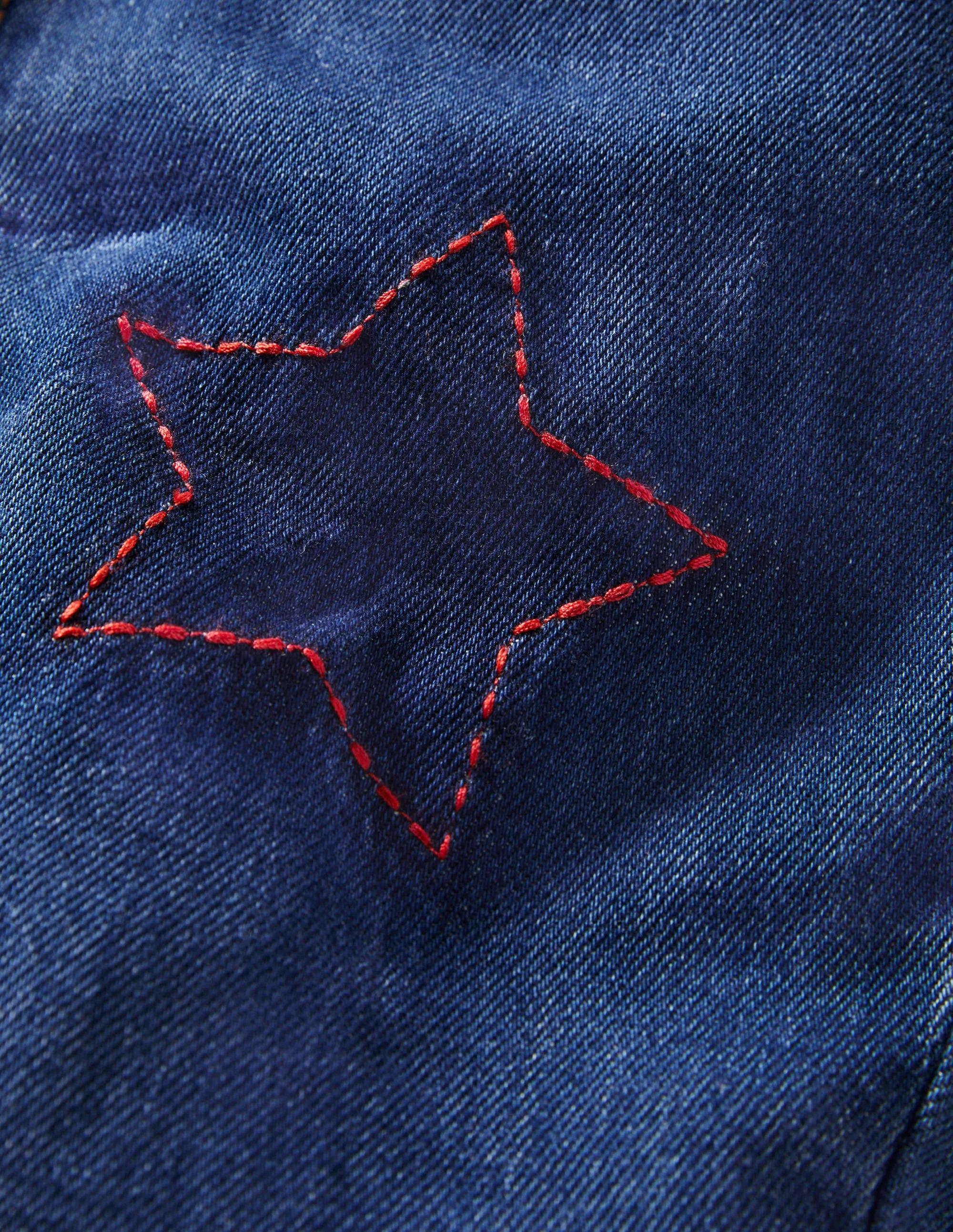 Girlfriend-Jeans-Mittleres Vintageblau, Stern - Image 3