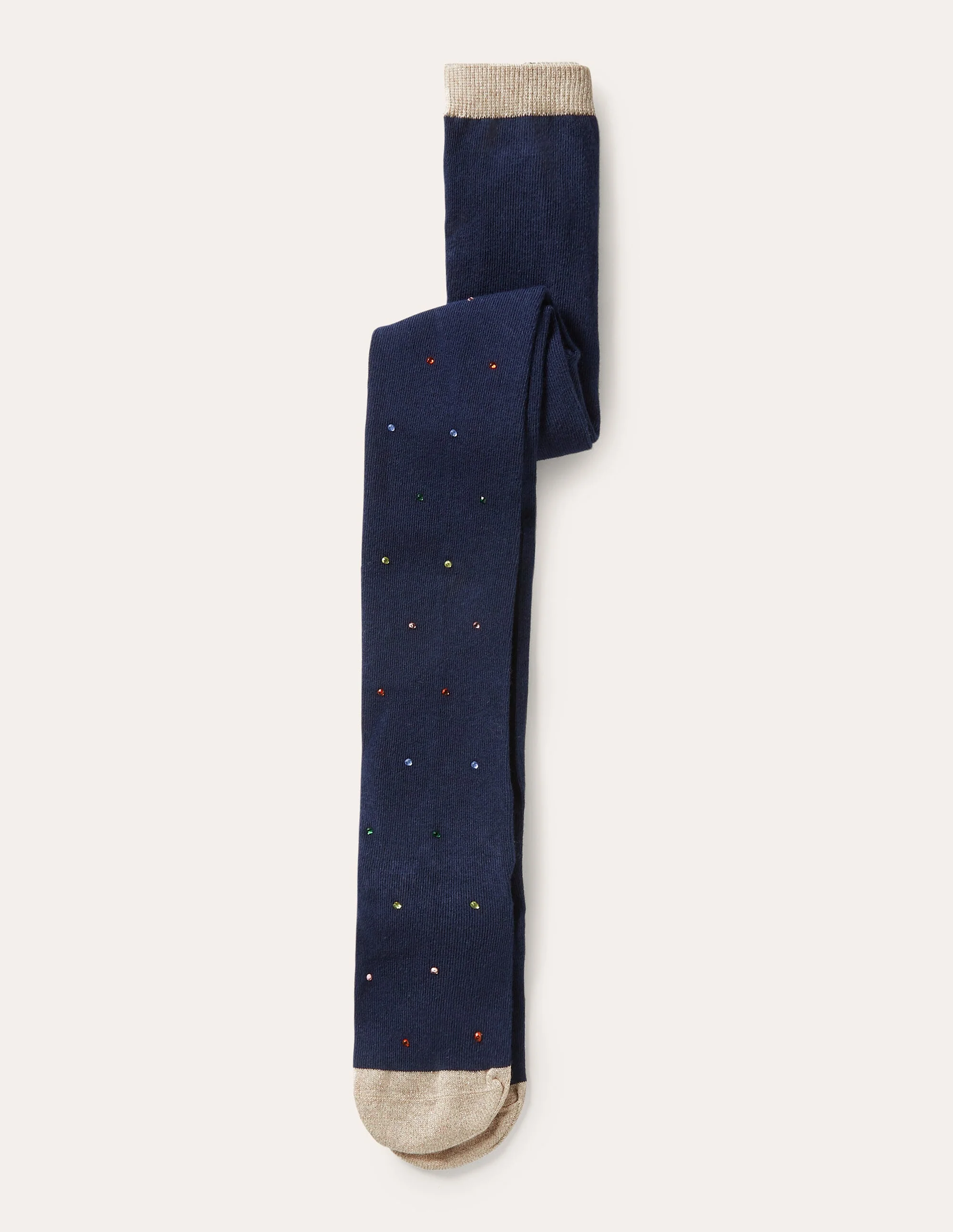 Glitzernde Strumpfhose-Marineblau