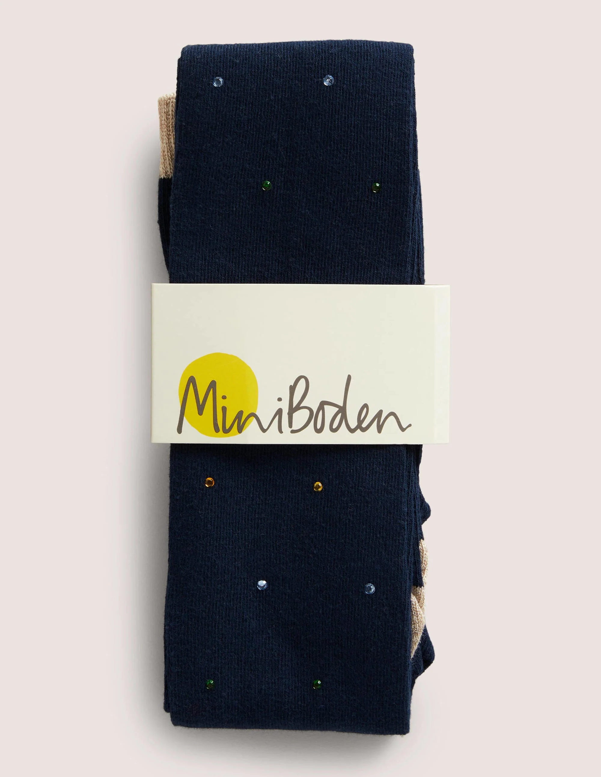 Glitzernde Strumpfhose-Schuluniform-Navy - Image 2