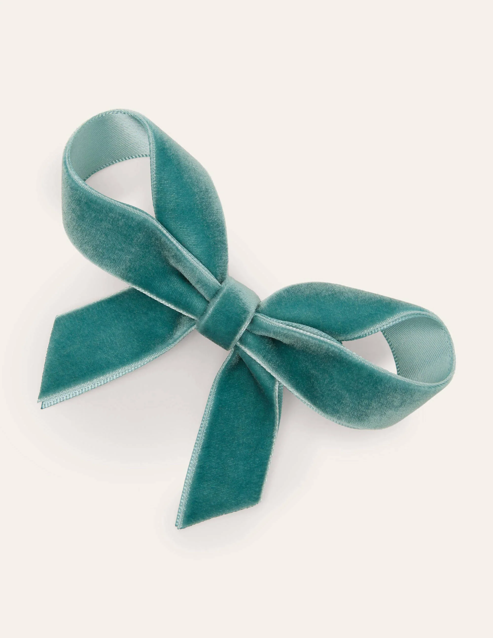 Große Haarspange mit Schleife-Bachblau