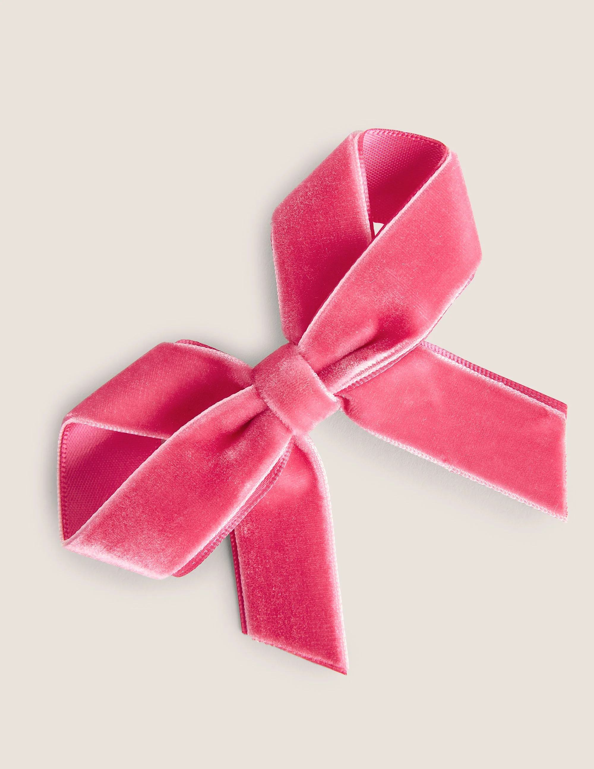 Große Haarspange mit Schleife-Knallpink
