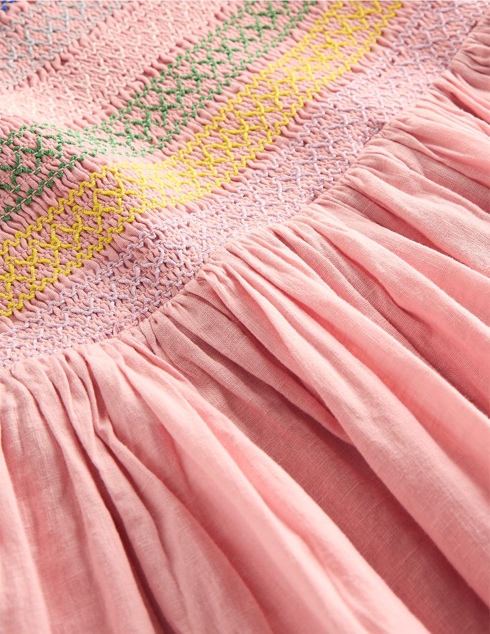 Gwendolyn Kleid aus Baumwoll-Leinen-Blasspink - Image 3