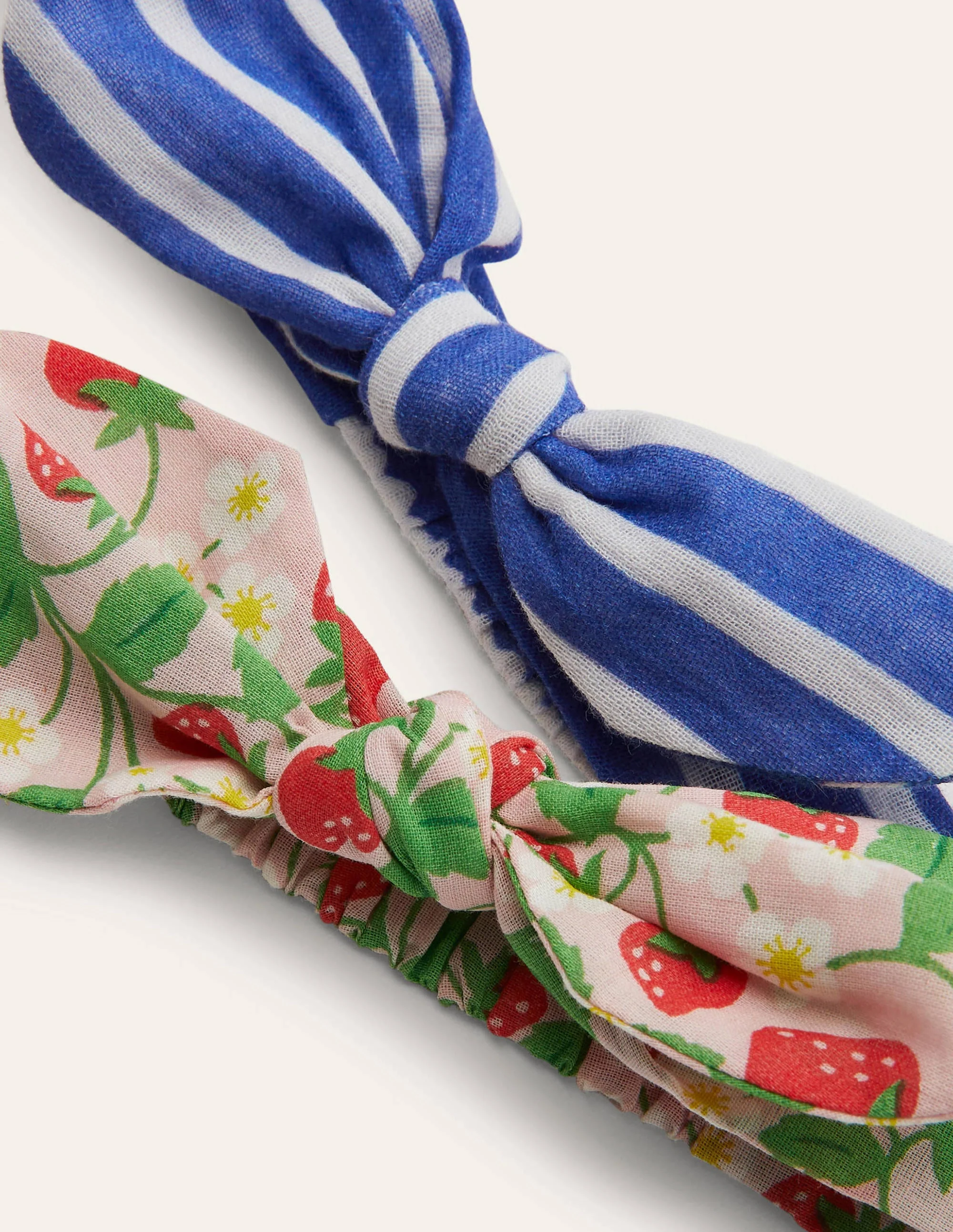 Haarbänder mit Schleife im 2er-Pack-Erdbeerrosa/Blau - Image 2