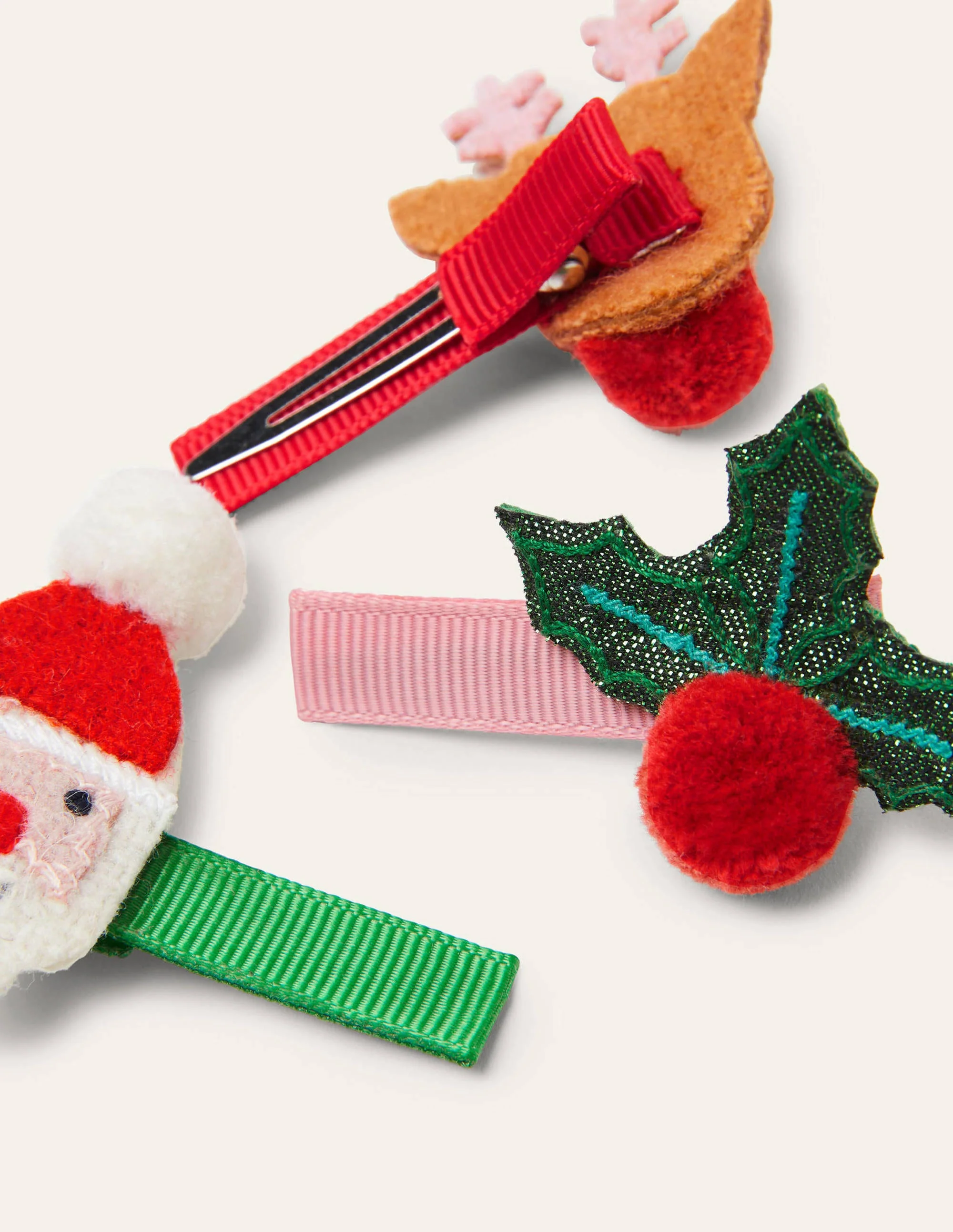 Haarclips im 3er-Pack-Bunt, Weihnachtsmotiv - Image 2