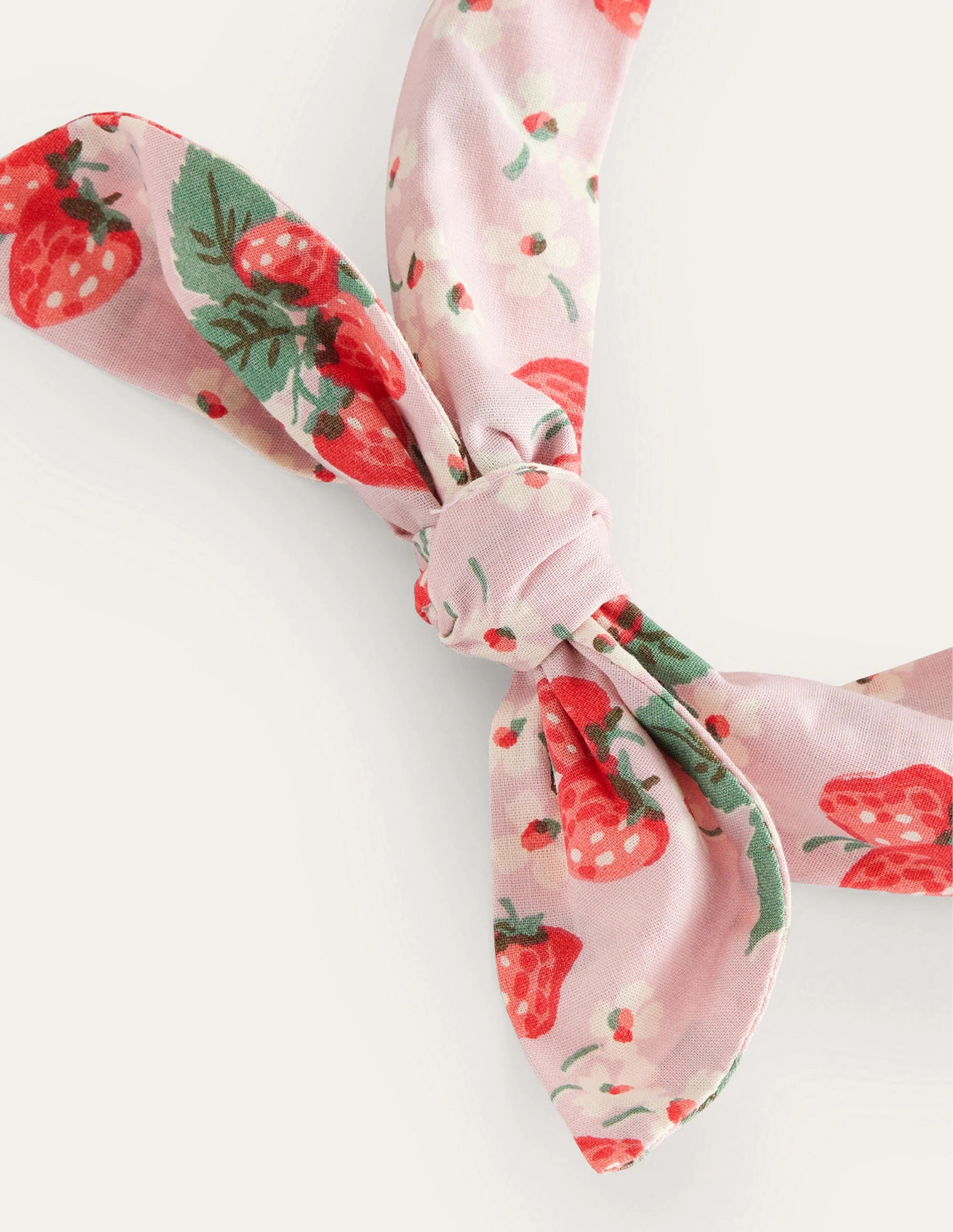 Haarreif mit Schleife-Rosa Erdbeeren - Image 2