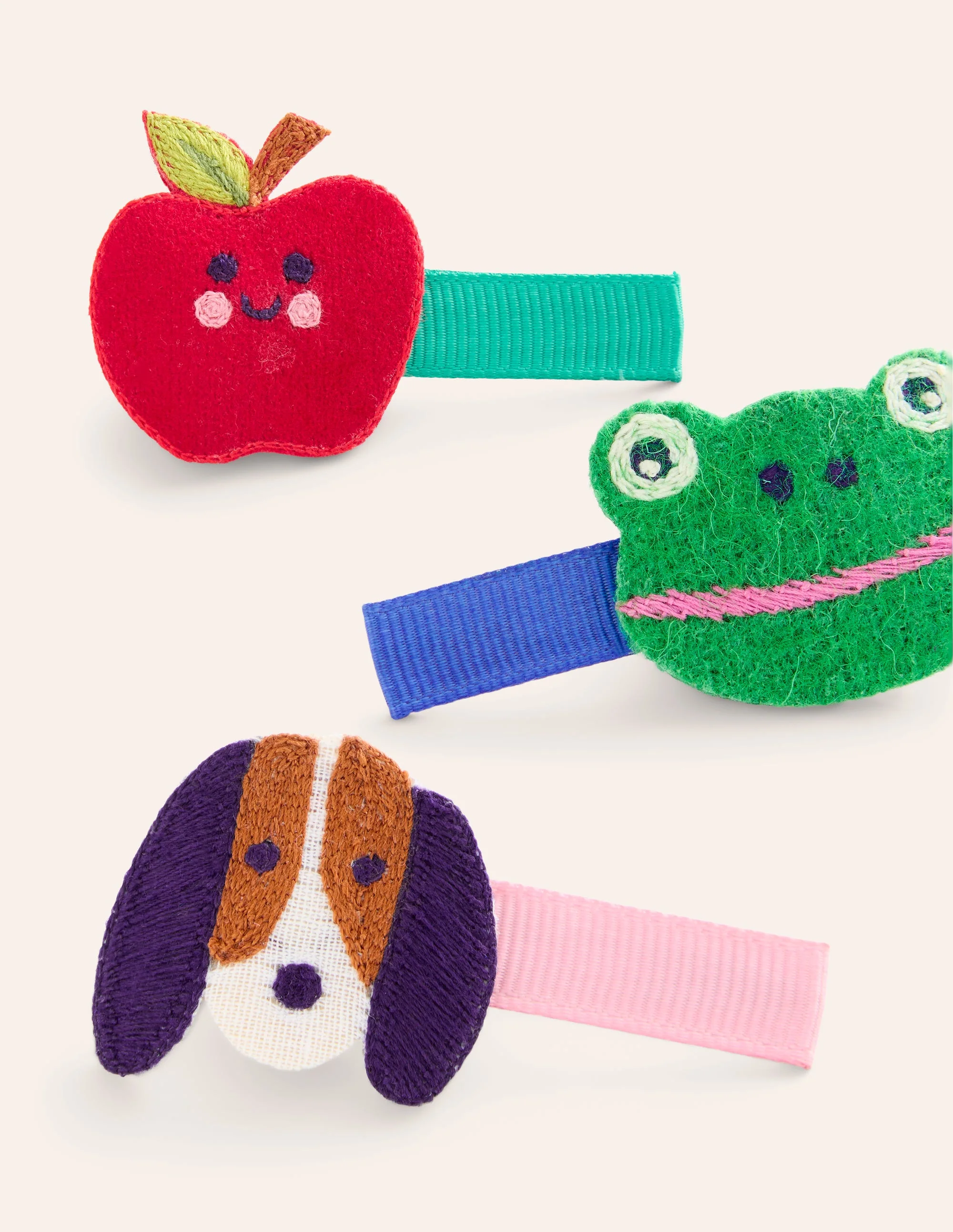 Haarspangen im 3er-Pack-Bunt mit Tieren - Image 2