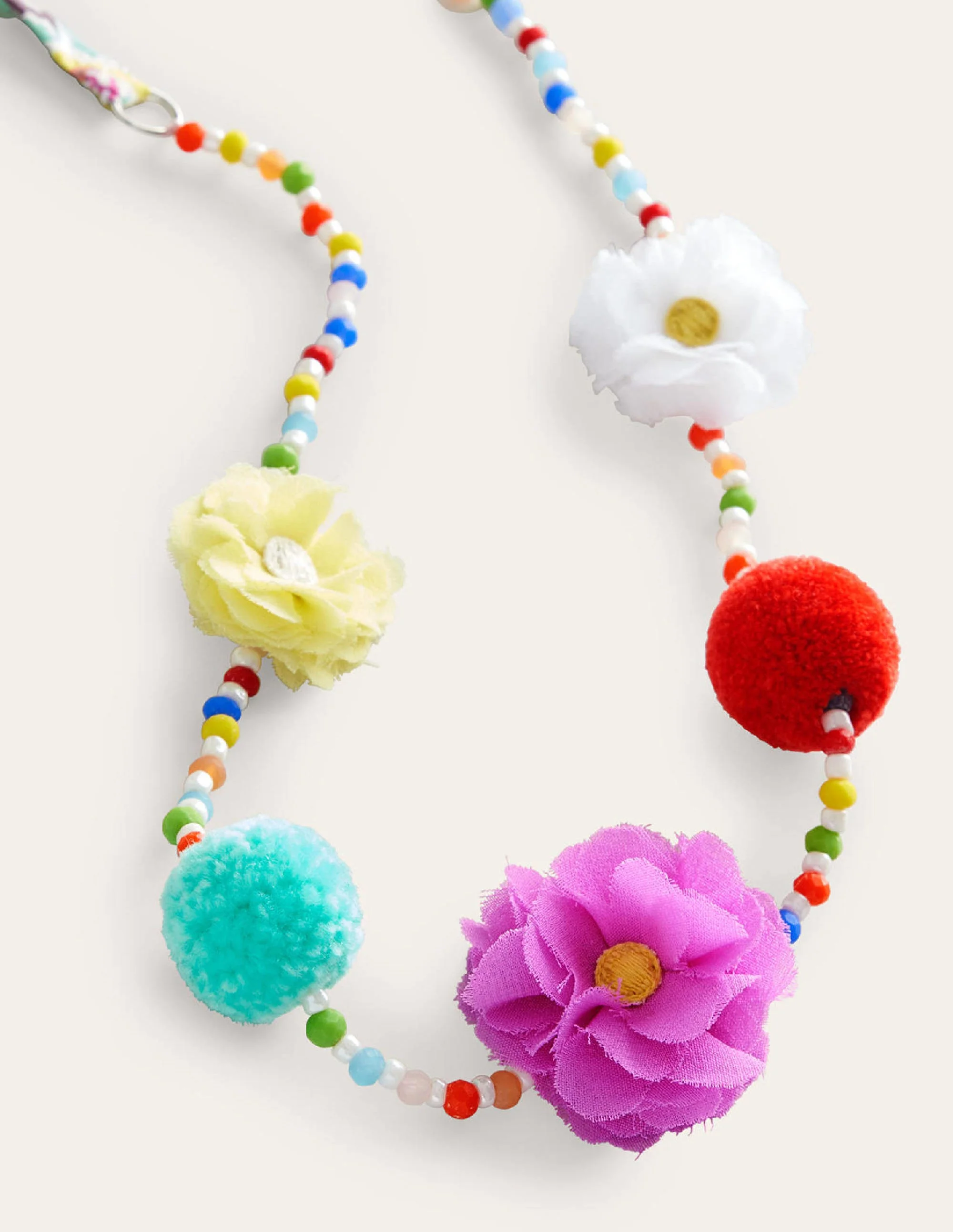 Halskette-Bunt, Perlen/Blumen - Image 2