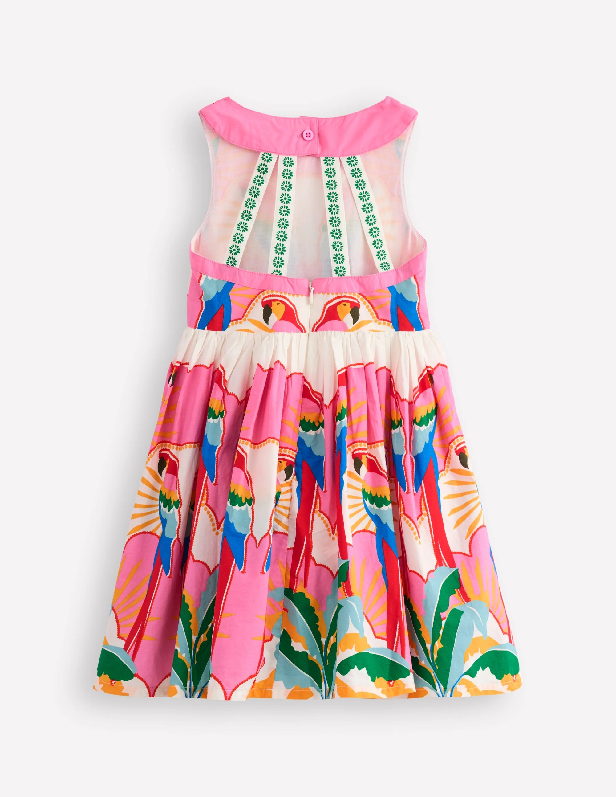 Harlow Kleid mit Rückendetail-Bunt Papagei - Image 2