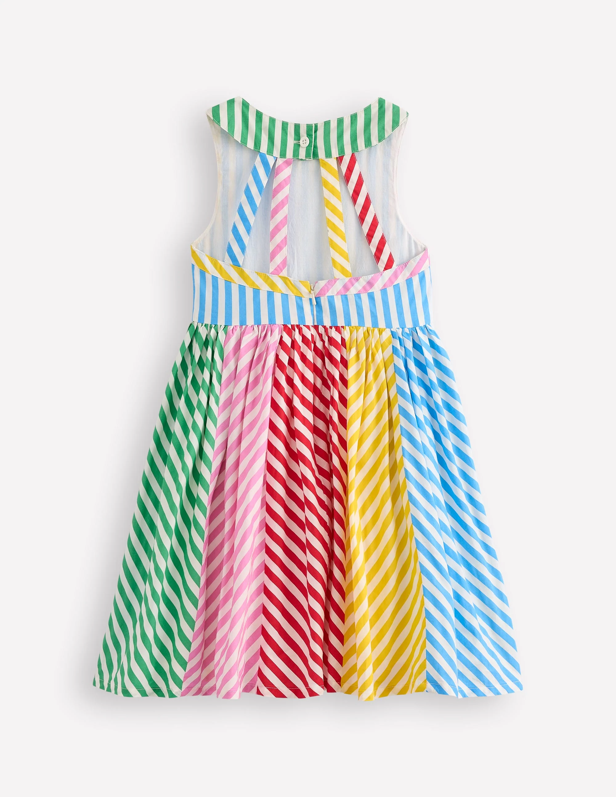Harlow Kleid mit Rückendetail-Kuddelmuddel Bunt Streifen - Image 2