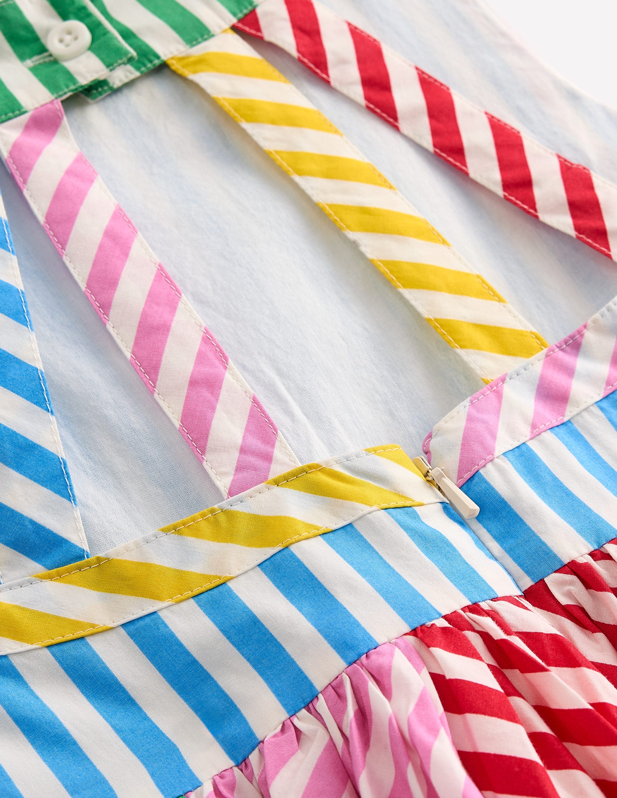 Harlow Kleid mit Rückendetail-Kuddelmuddel Bunt Streifen - Image 3