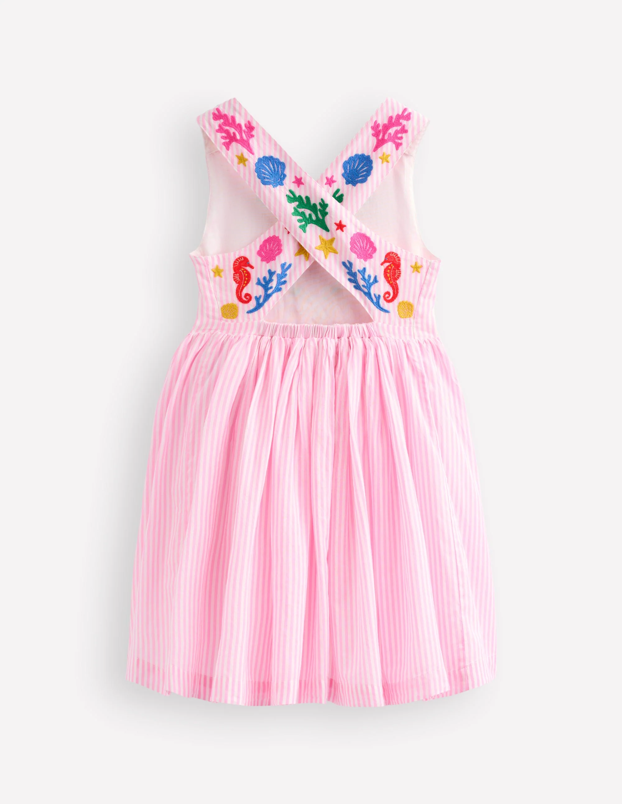 Harper Kleid mit gekreuzten Rückenträgern-Rosa Meerjungfrau - Image 3