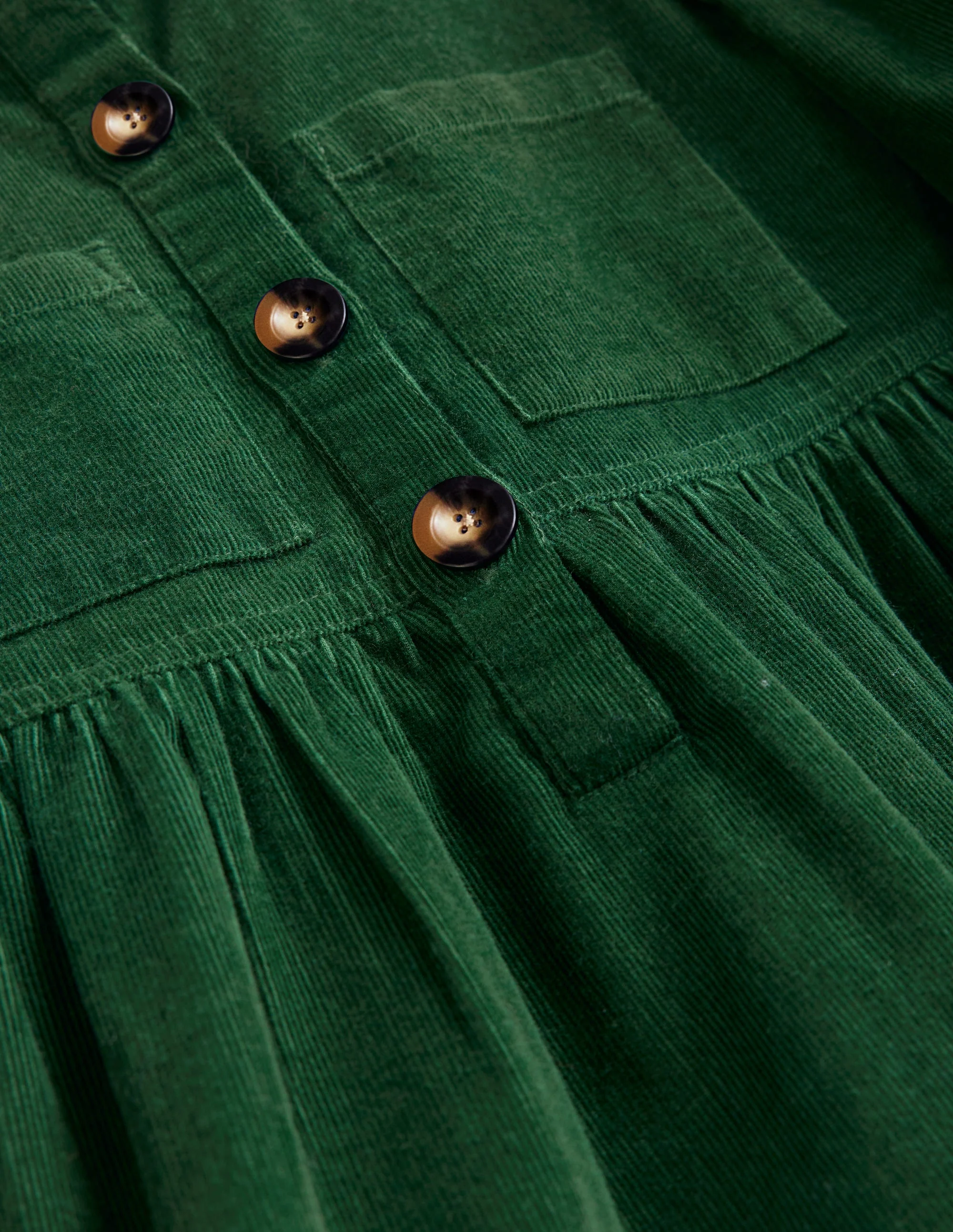 Hemdblusenkleid mit Puffärmeln-Motiv Pine Cord - Image 3