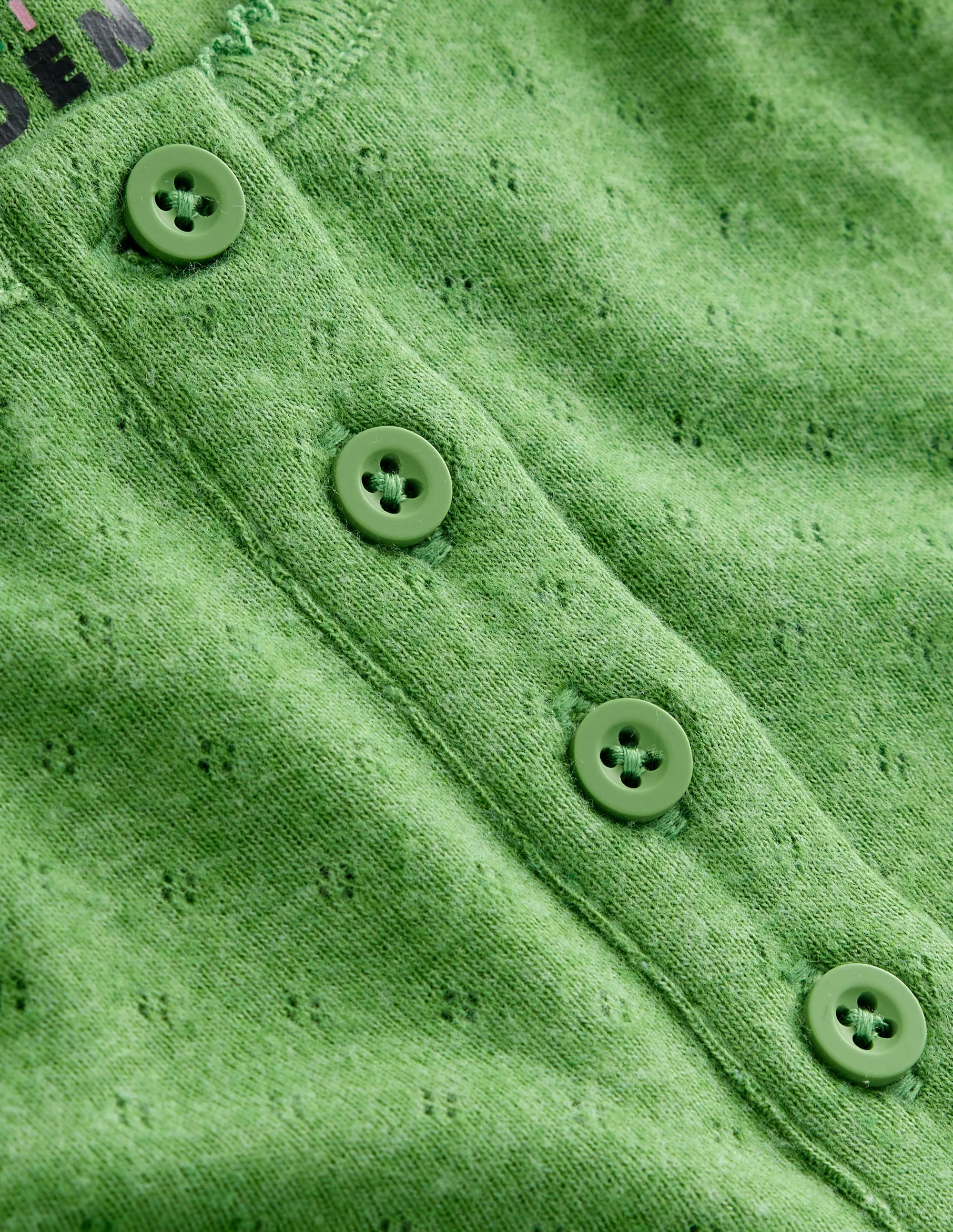 Henley Pointelle-Oberteil-Leguangrün - Image 3