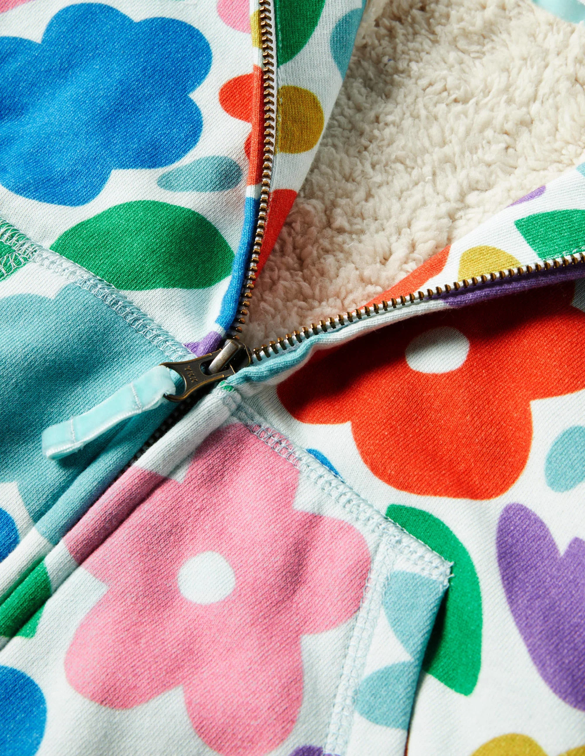 Hoodie mit kuscheligem Futter-Bunt, Blumen - Image 3