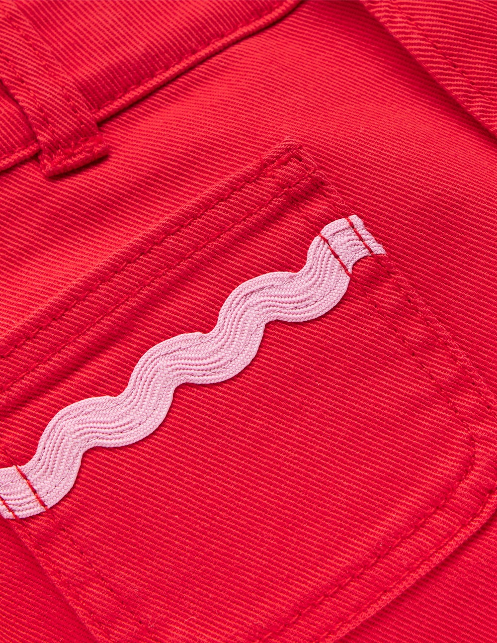 Hose mit aufgesetzten Taschen-Mohnblumenrot - Image 3