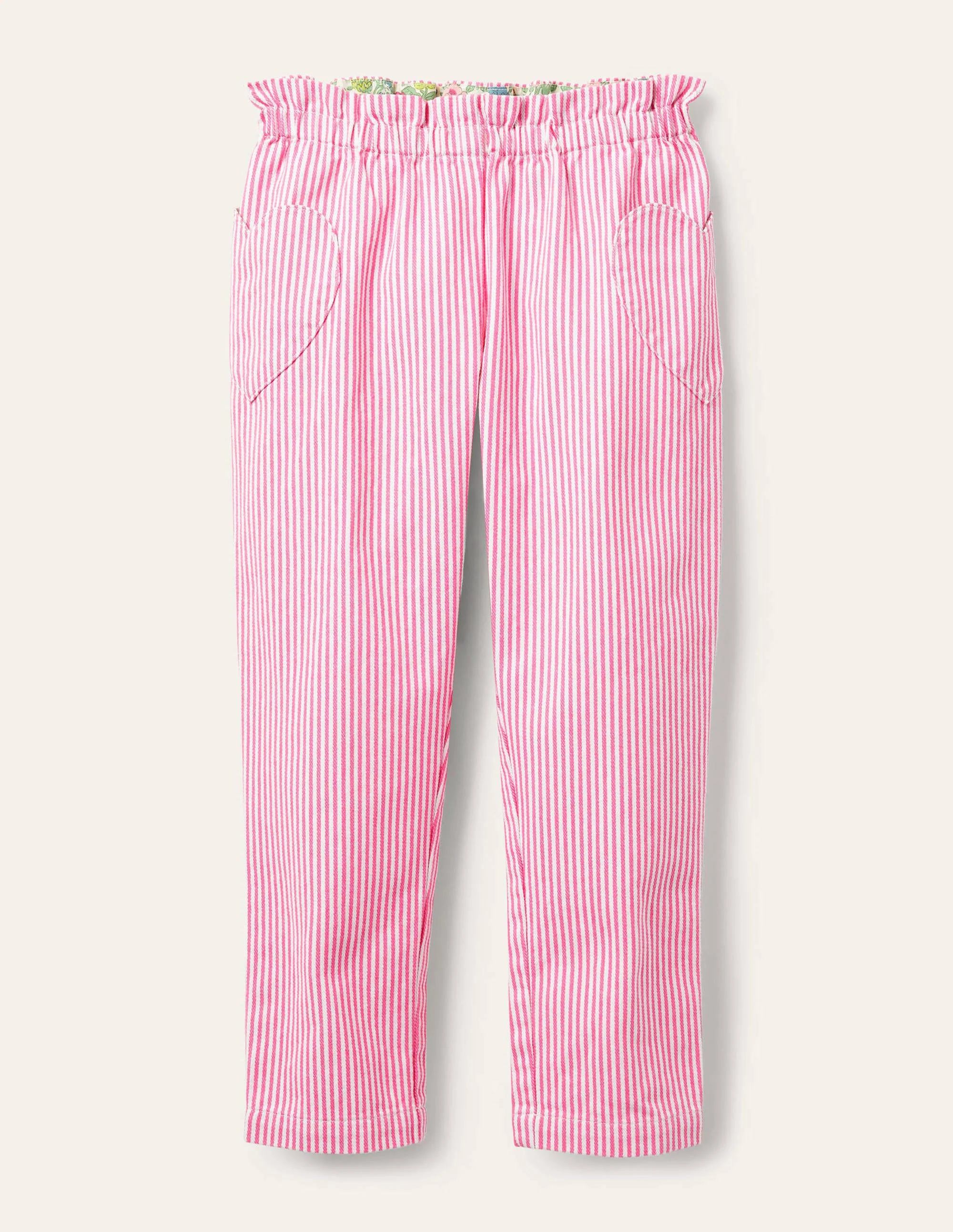 Hose zum Hineinschlüpfen-Festivalrosa, Feine Streifen