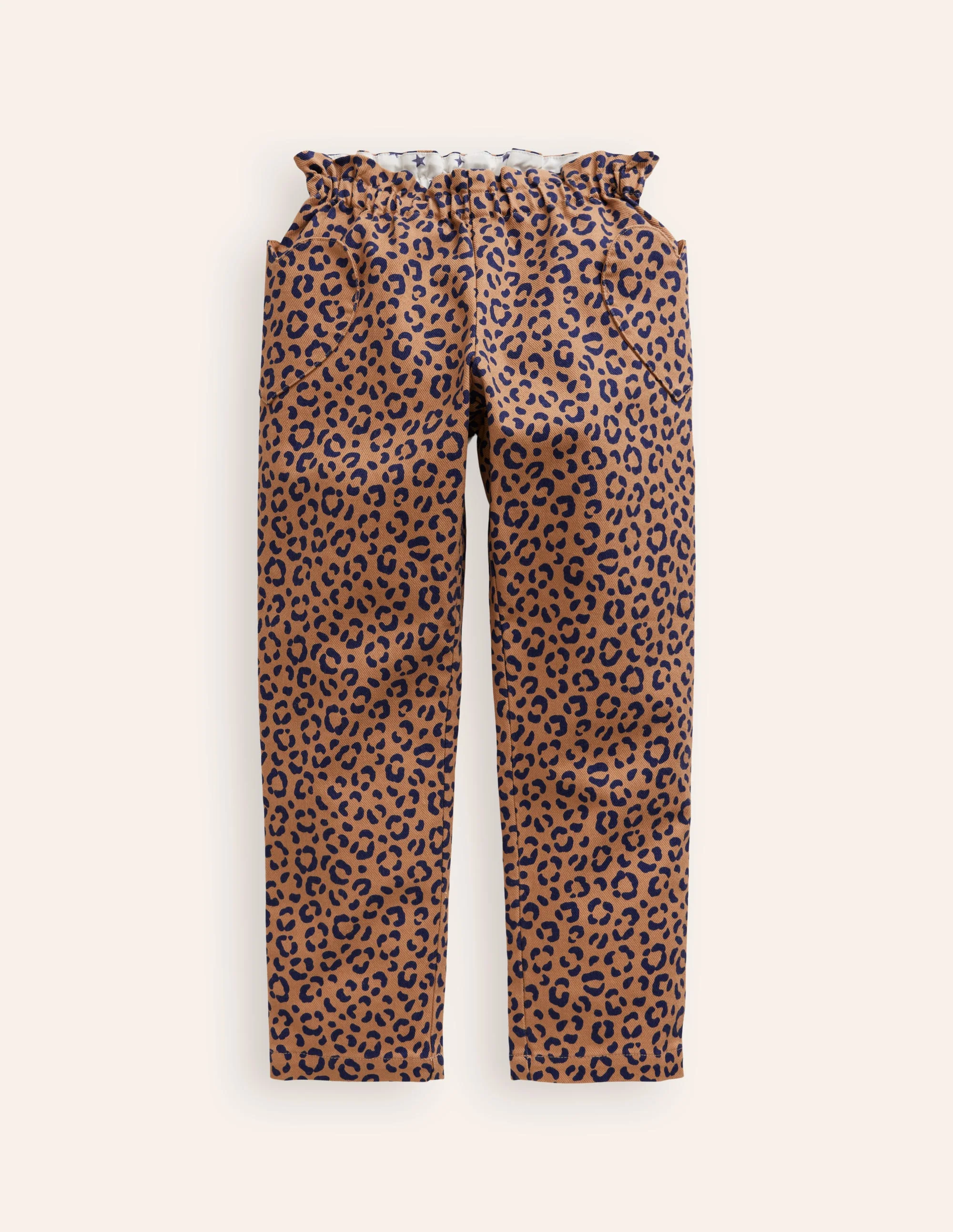 Hose zum Hineinschlüpfen mit herzförmigen Taschen-Mohair, Leopardenmuster - Image 5