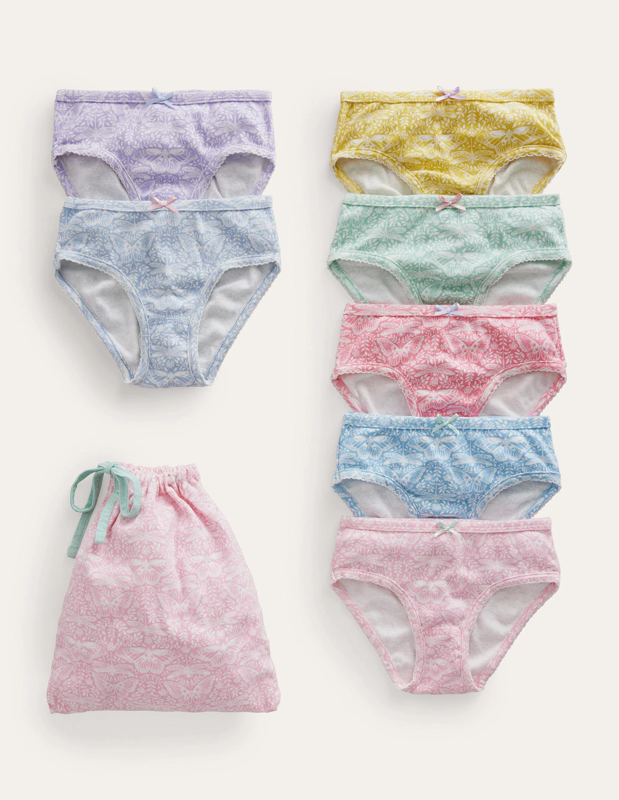Hosen im 7er-Pack-Bunt Schmetterlinge